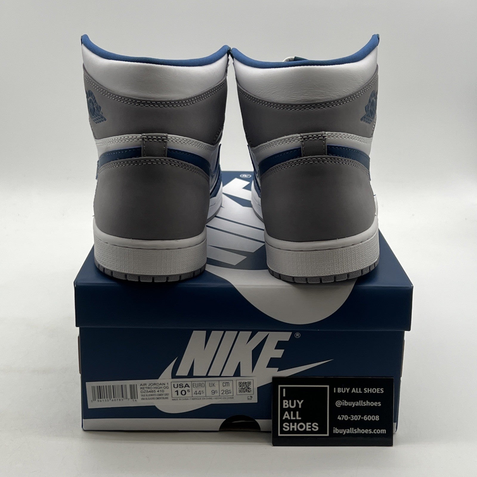 Size 10.5 - Air Jordan 1 Retro OG High True Blue (DZ5485-410)