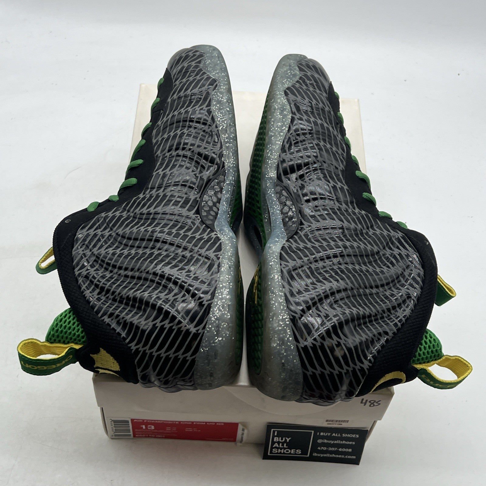Size 13 - Nike Air Foamposite One Oregon Ducks (652110-001)