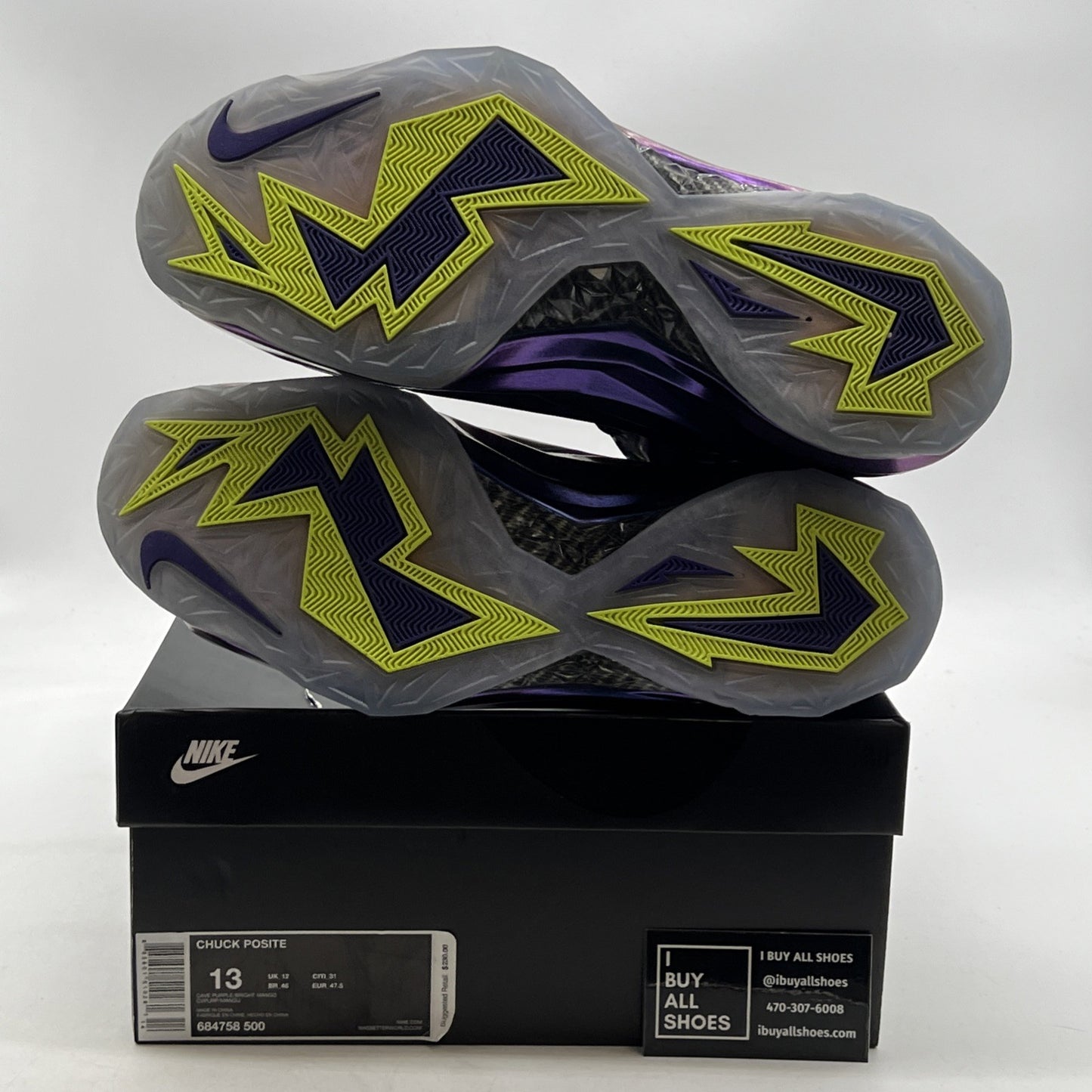 Size 13 - Nike Chuck Posite Cave Purple (684758-500)