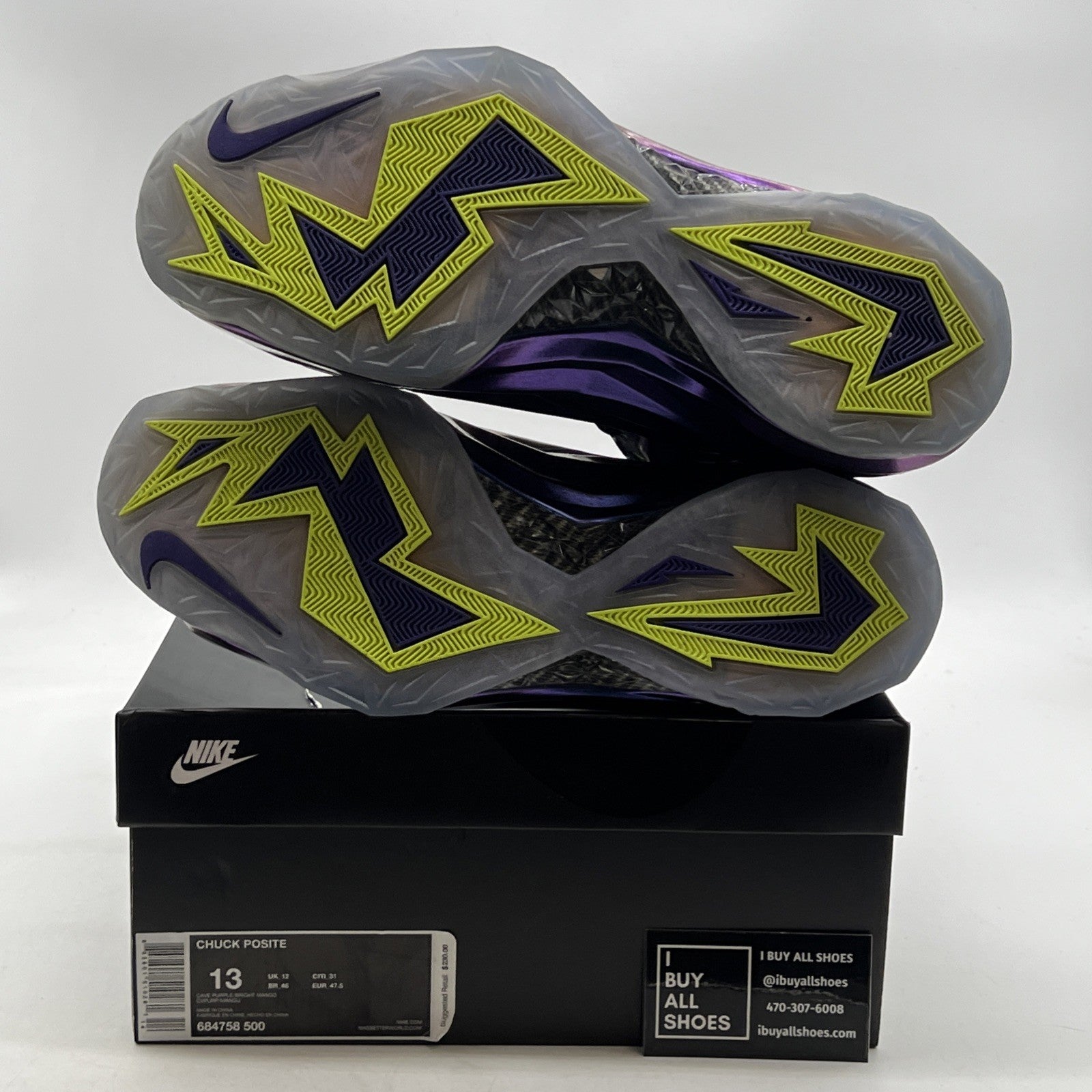 Size 13 - Nike Chuck Posite Cave Purple (684758-500)