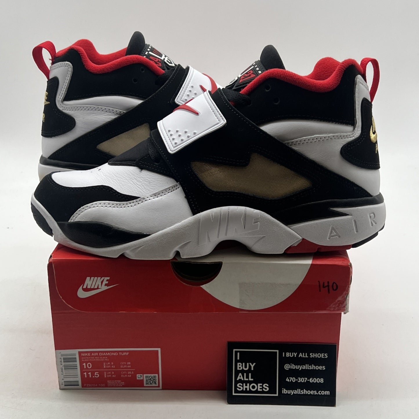 Size 10 - Nike Air Diamond Turf 2025 49ers (FZ8224-100)