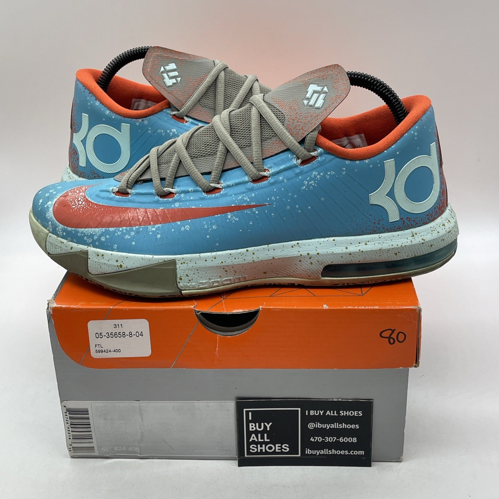 Size 8.5 - Nike KD 6 Maryland Blue Crab (599424-400)