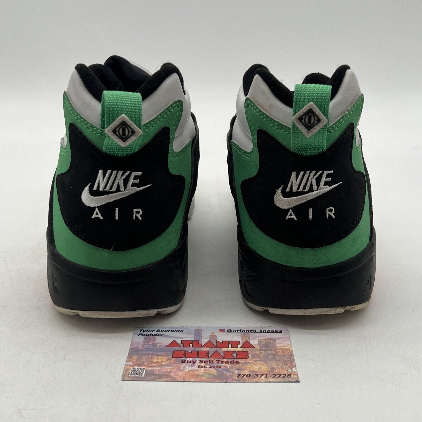 Size 9.5 - Nike Air Diamond Turf Gamma Green Black Suede Leather  (309434-301)