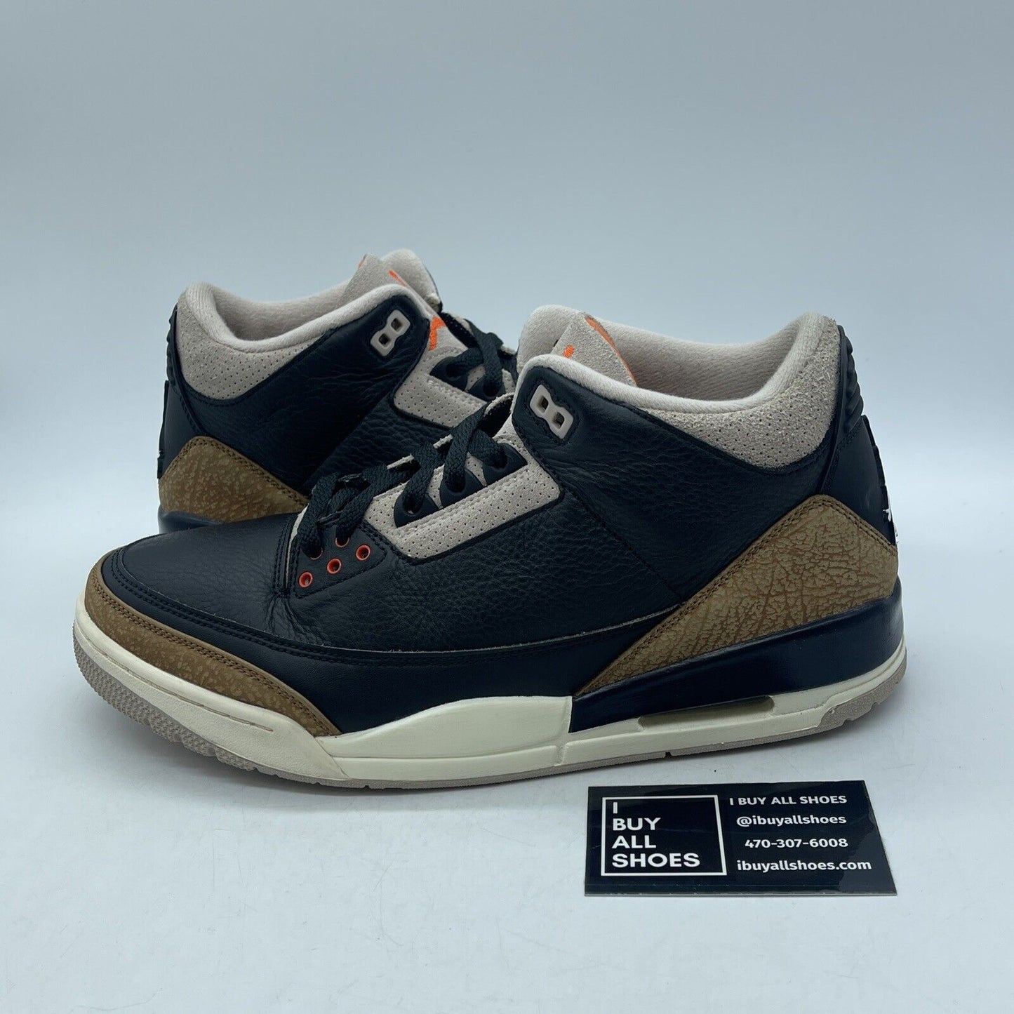 Size 11 - Jordan 3 Retro Mid Desert Elephant Black Brown Suede (CT8532-008)