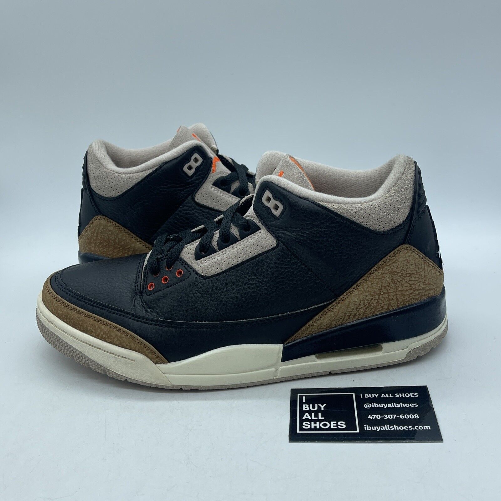 Size 11 - Jordan 3 Retro Mid Desert Elephant Black Brown Suede (CT8532-008)