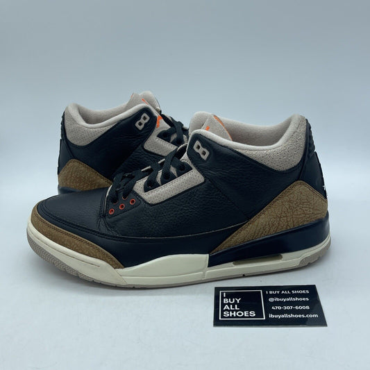 Size 11 - Jordan 3 Retro Mid Desert Elephant Black Brown Suede (CT8532-008)