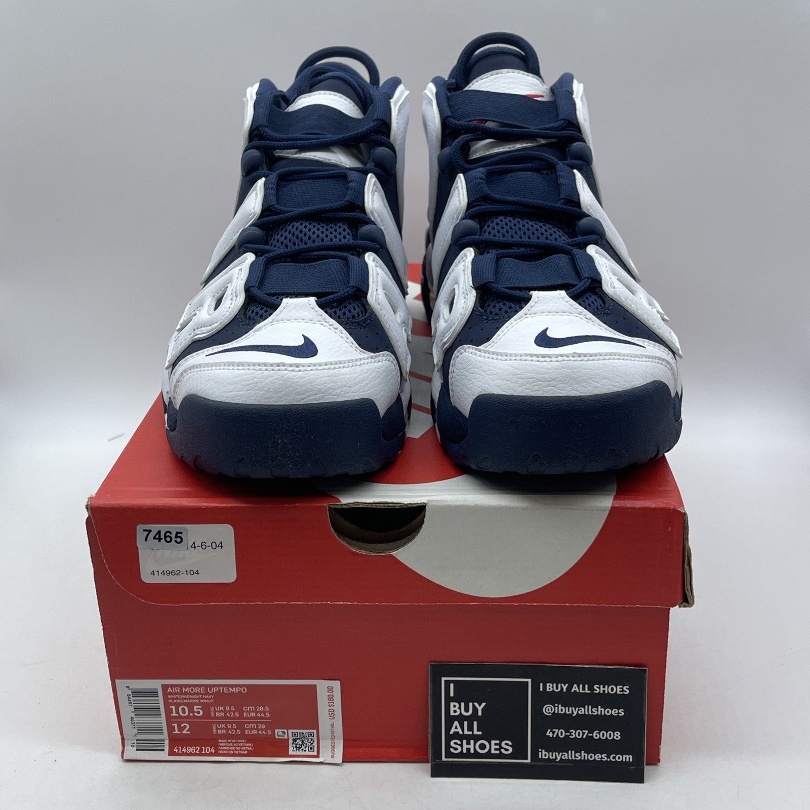 Size 10.5 - Nike Air More Uptempo 2016 Olympic (414962-104)