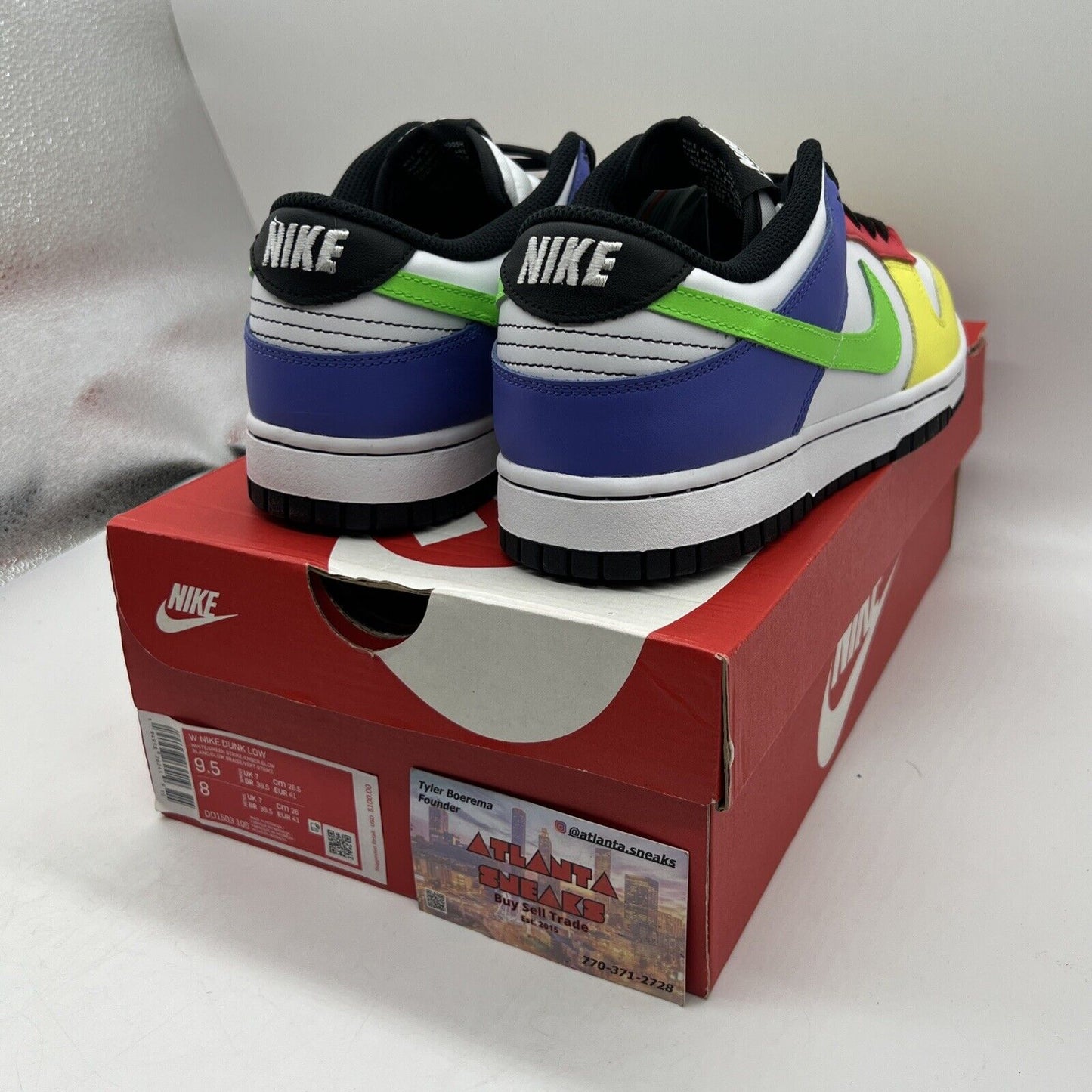 Size 9.5 - Nike Dunk Low Green Strike 2021 Brand New Og All