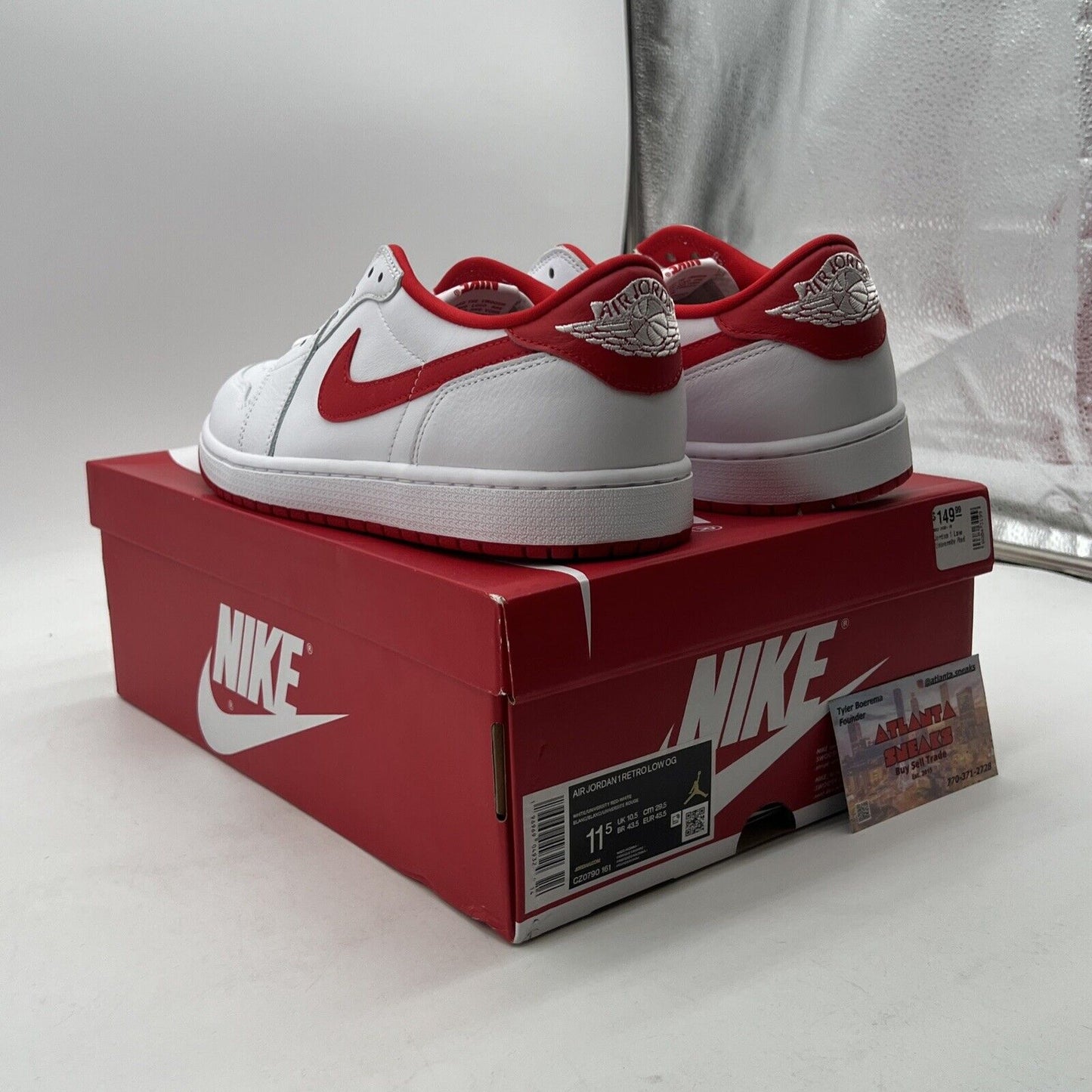 Size 11.5 - Air Jordan 1 Retro OG Low University Red (CZ0790-161)