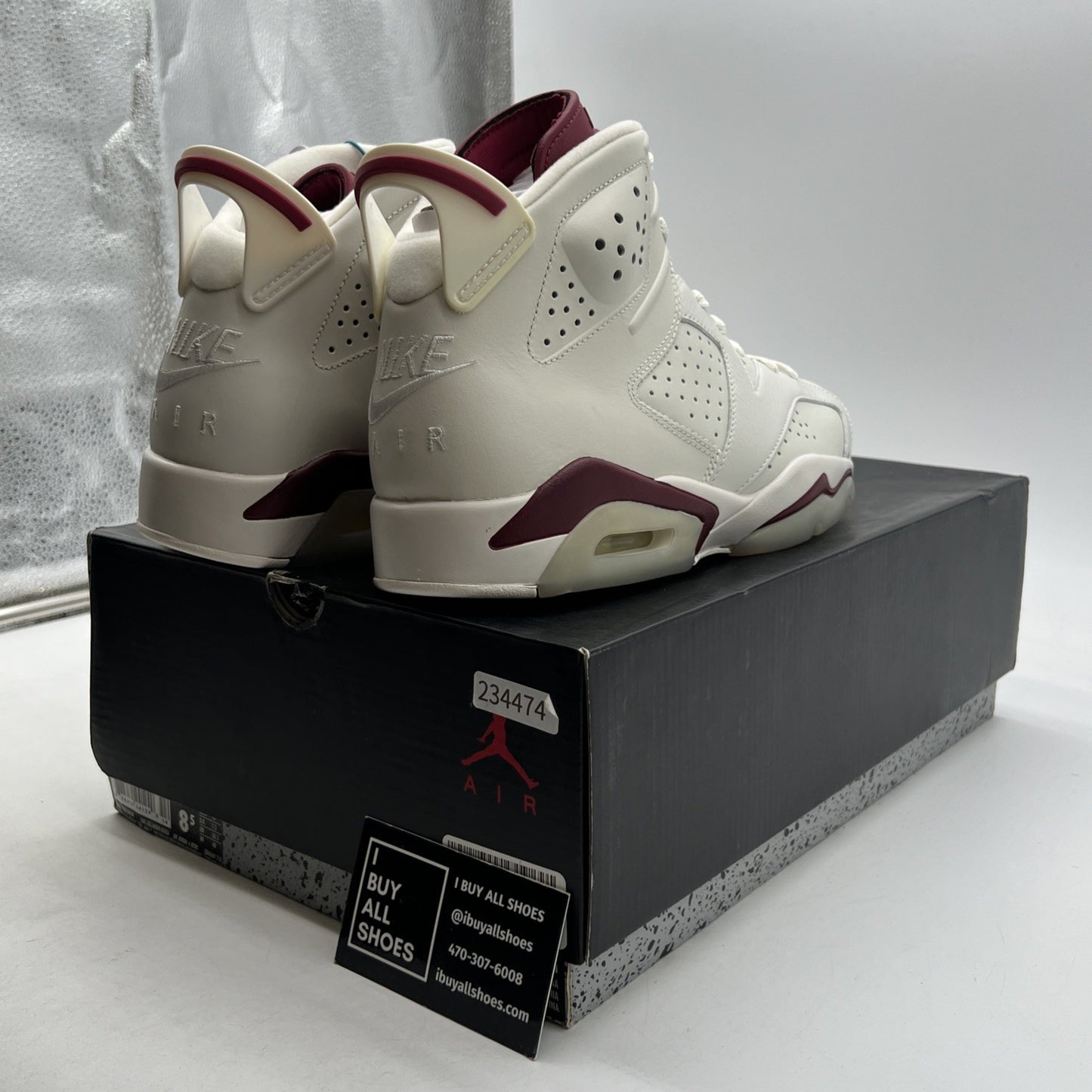 Size 8.5 - Air Jordan 6 Retro 2015 Maroon (384664-116)