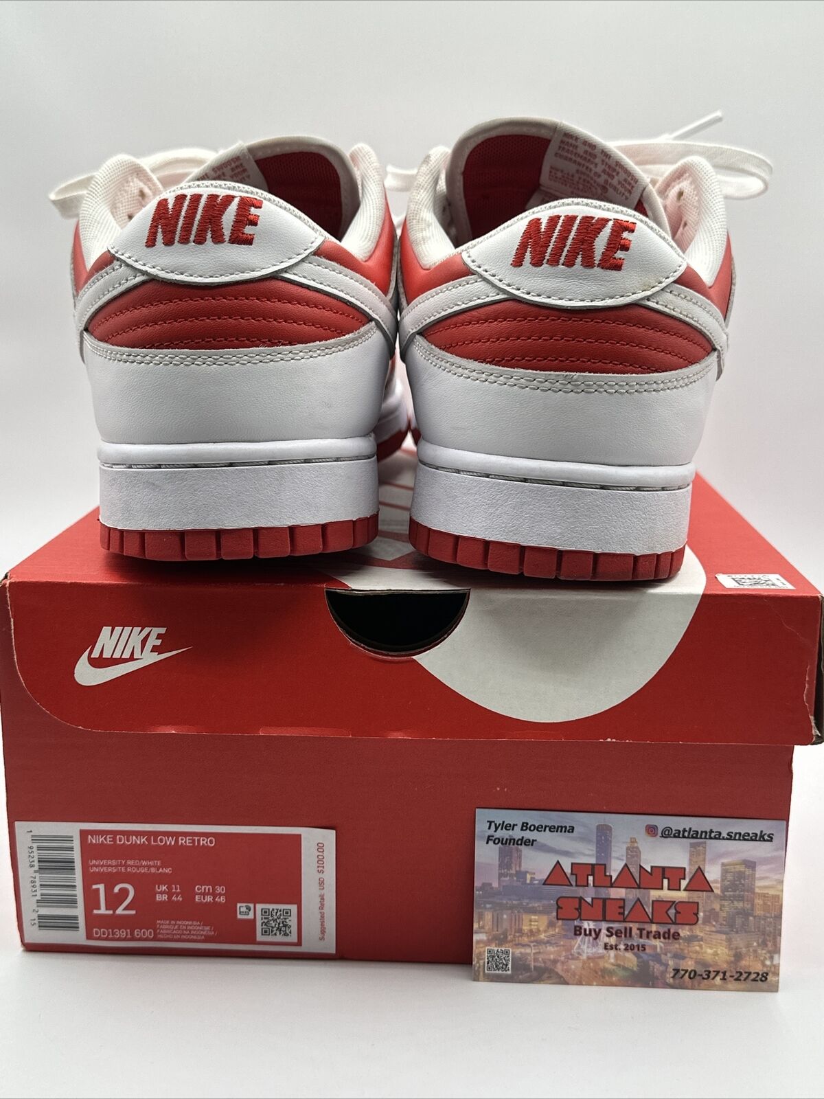 Size 12 - Nike Dunk Low Championship Red 2021