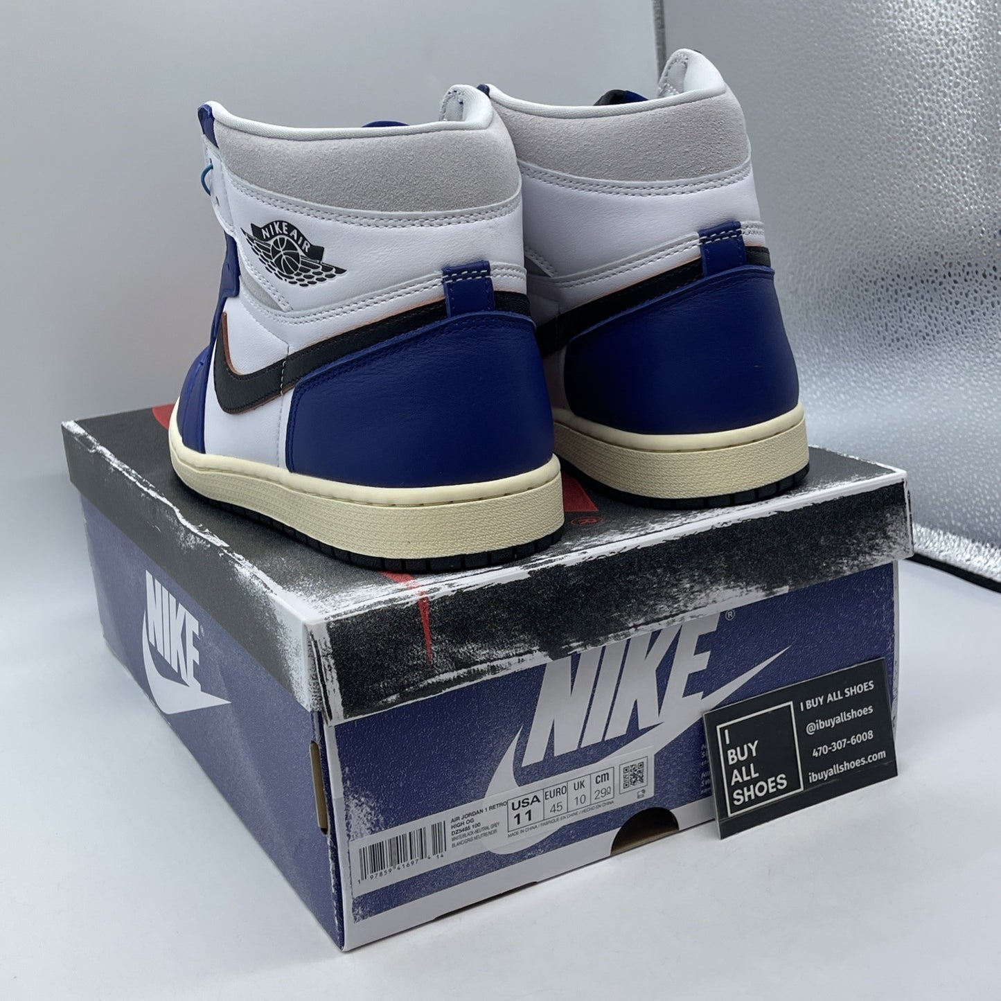 Size 11 - Air Jordan 1 Retro OG High Rare Air Deep Royal Blue (DZ5485-100)