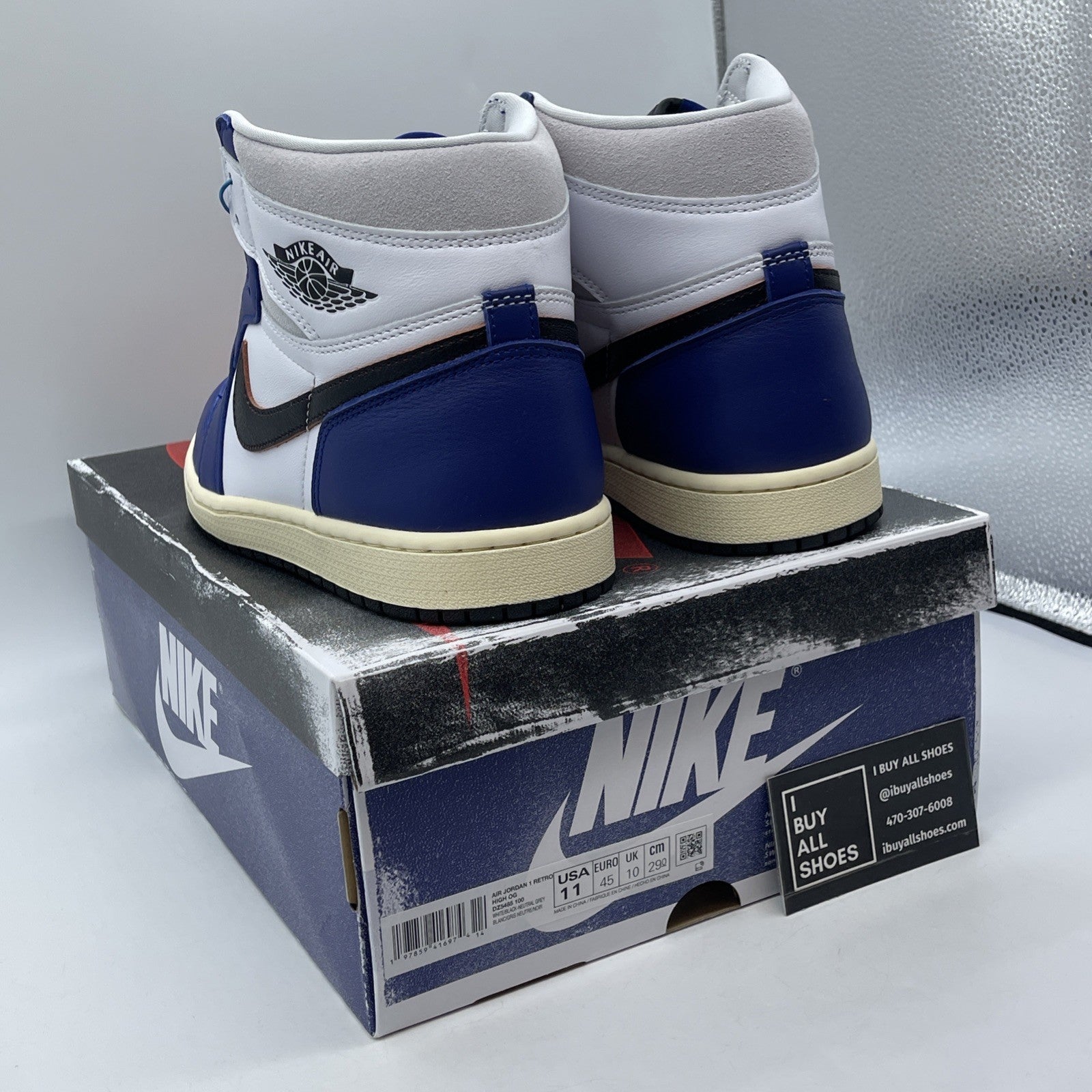Size 11 - Air Jordan 1 Retro OG High Rare Air Deep Royal Blue (DZ5485-100)