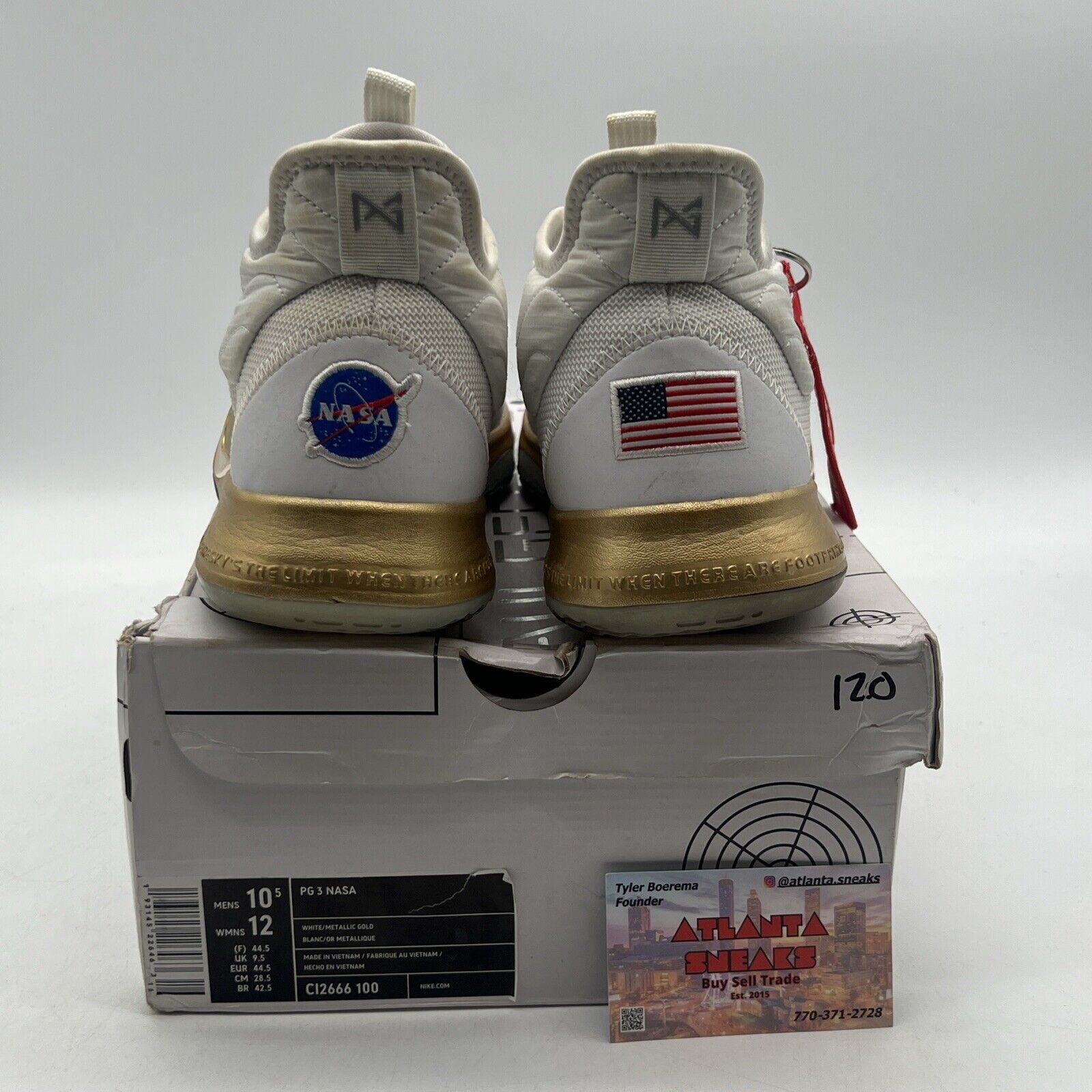 Size 10.5 - Nike NASA x PG 3 Apollo Missions Gold Icey (CI2666-100)