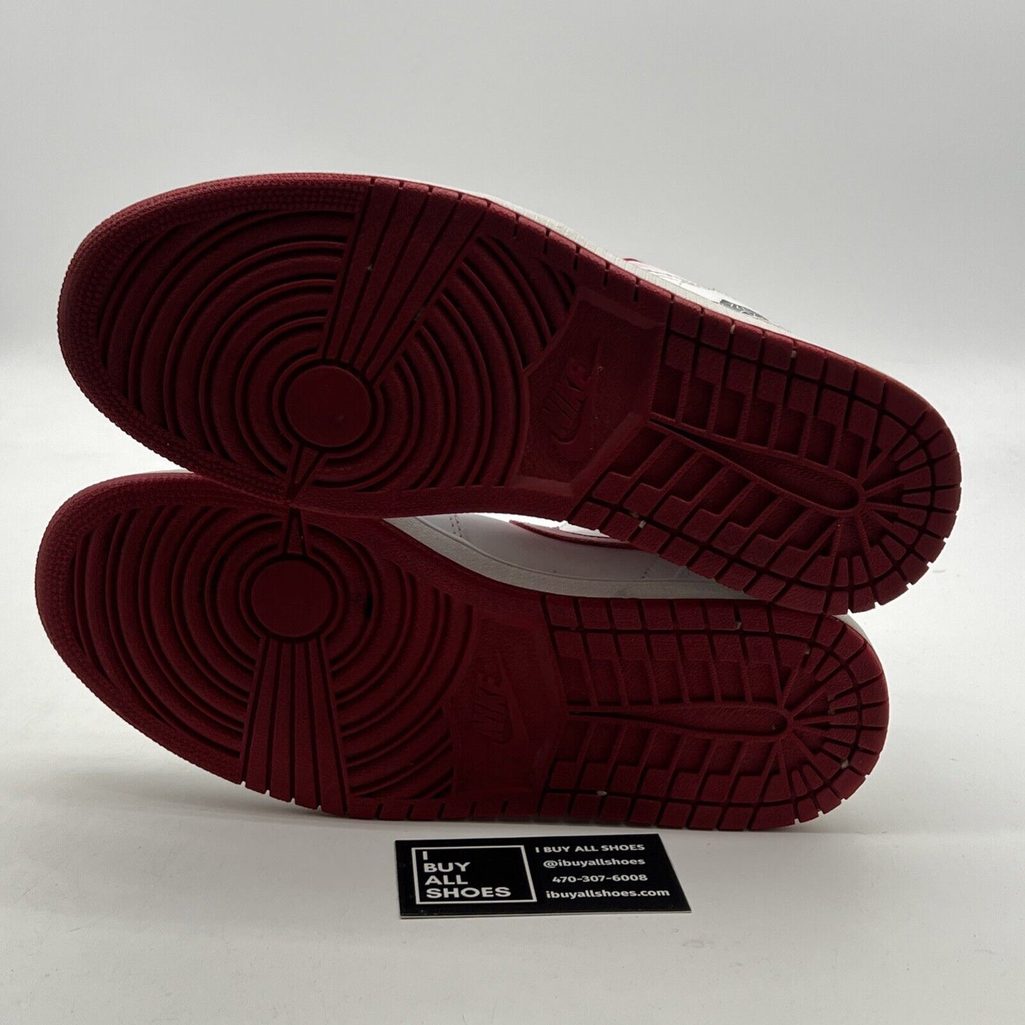 Size 9.5 - Air Jordan 1 Mid White Gym Red (554724-101)
