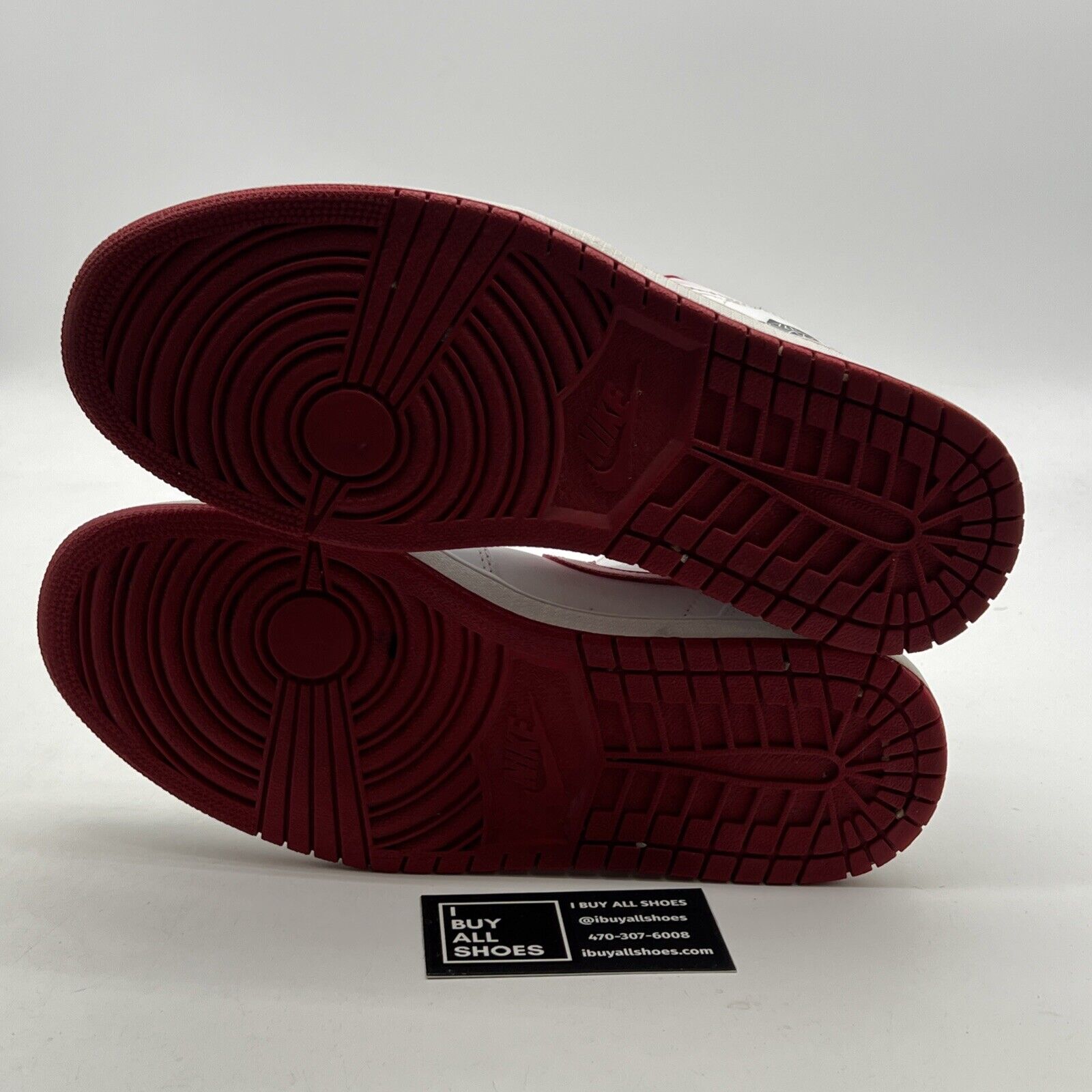 Size 9.5 - Air Jordan 1 Mid White Gym Red (554724-101)