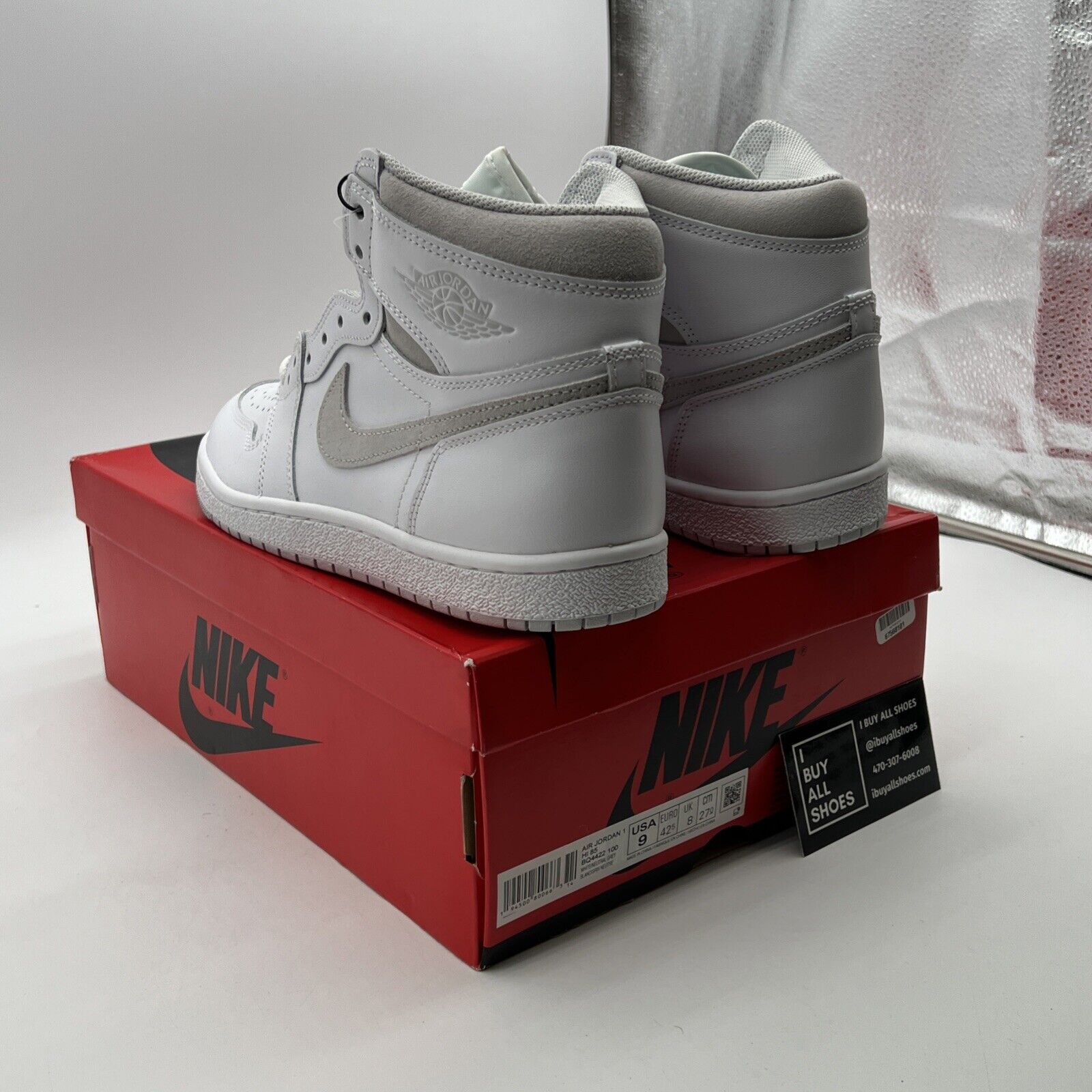 Size 9 - Air Jordan 1 Retro High 85 OG Neutral Gray (BQ4422-100)