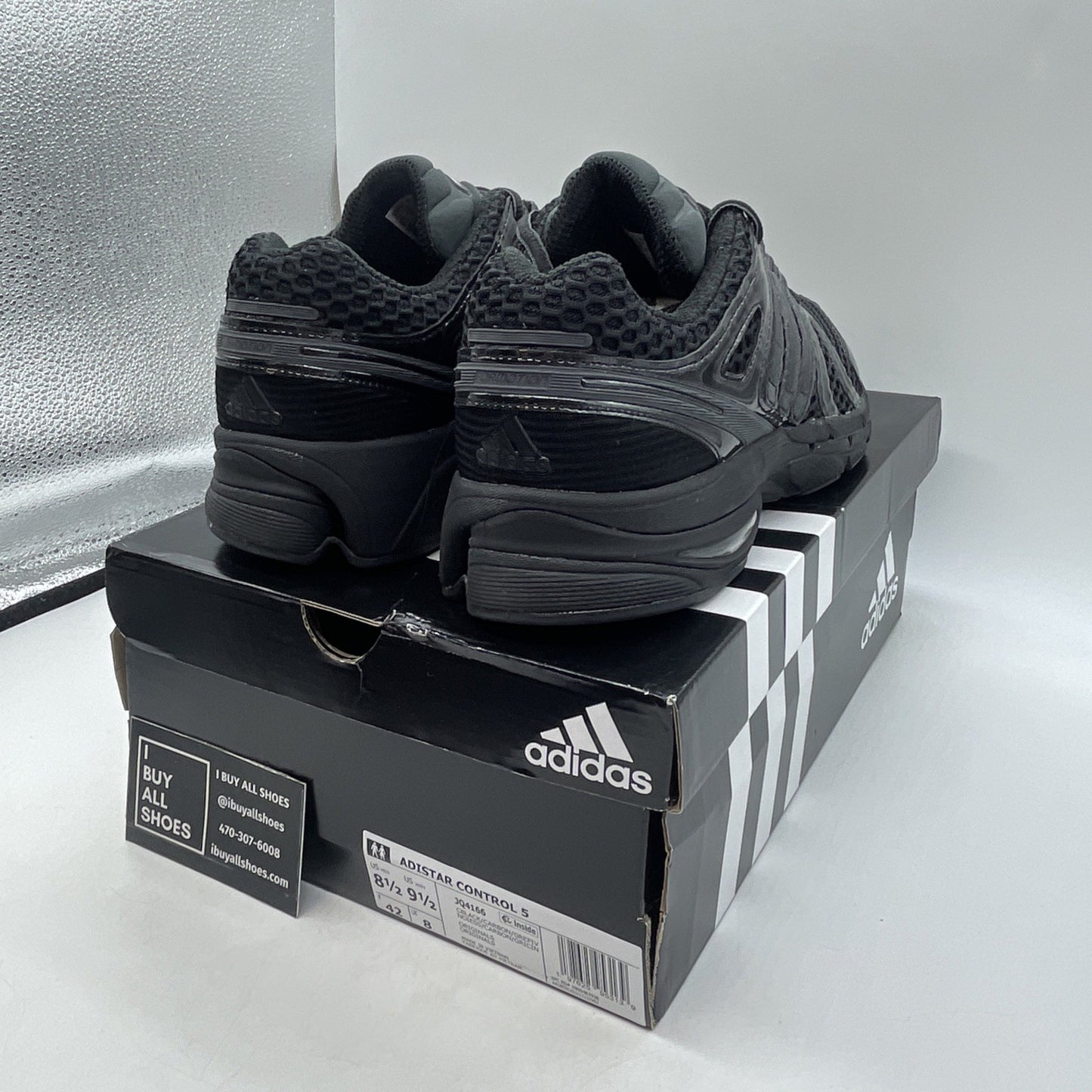 Size 8.5 - Adidas Adistar Control 5 Core Black (JQ4166)