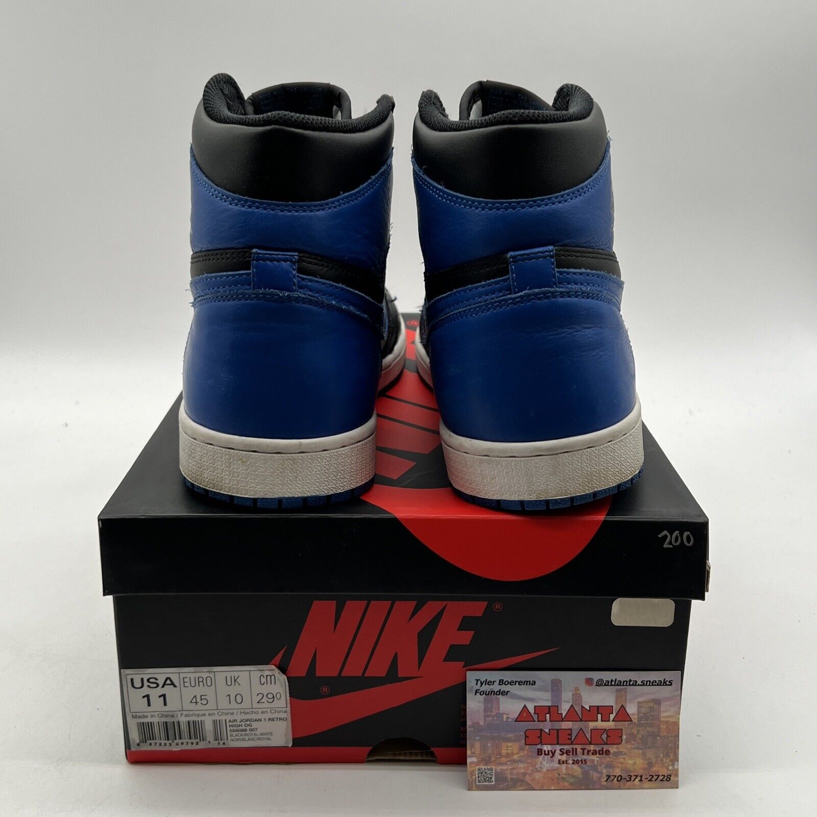 Size 11 - Jordan 1 Retro OG High Royal (555088-007)