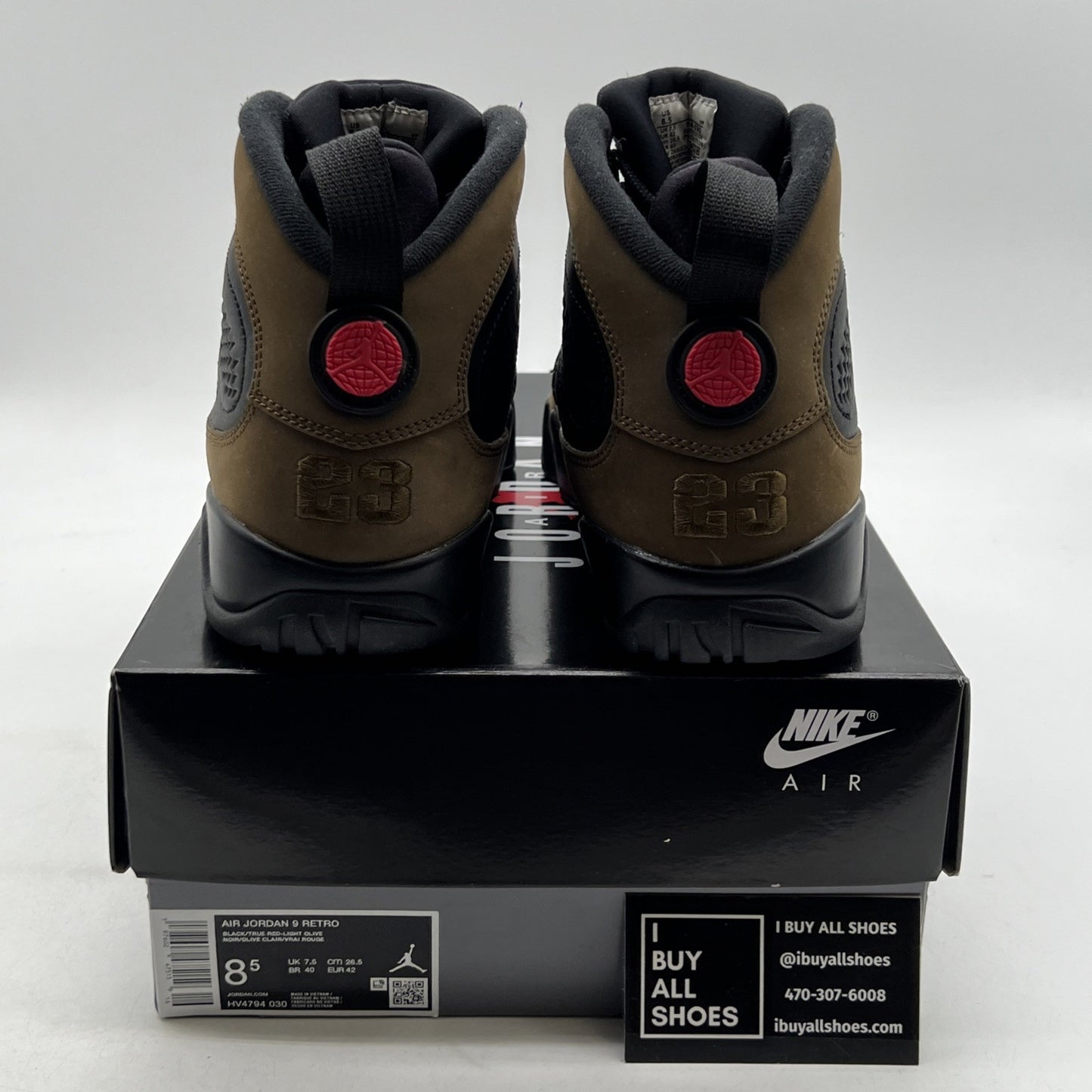 Size 8.5 - Air Jordan 9 Retro 2024 Olive (HV4794-030)