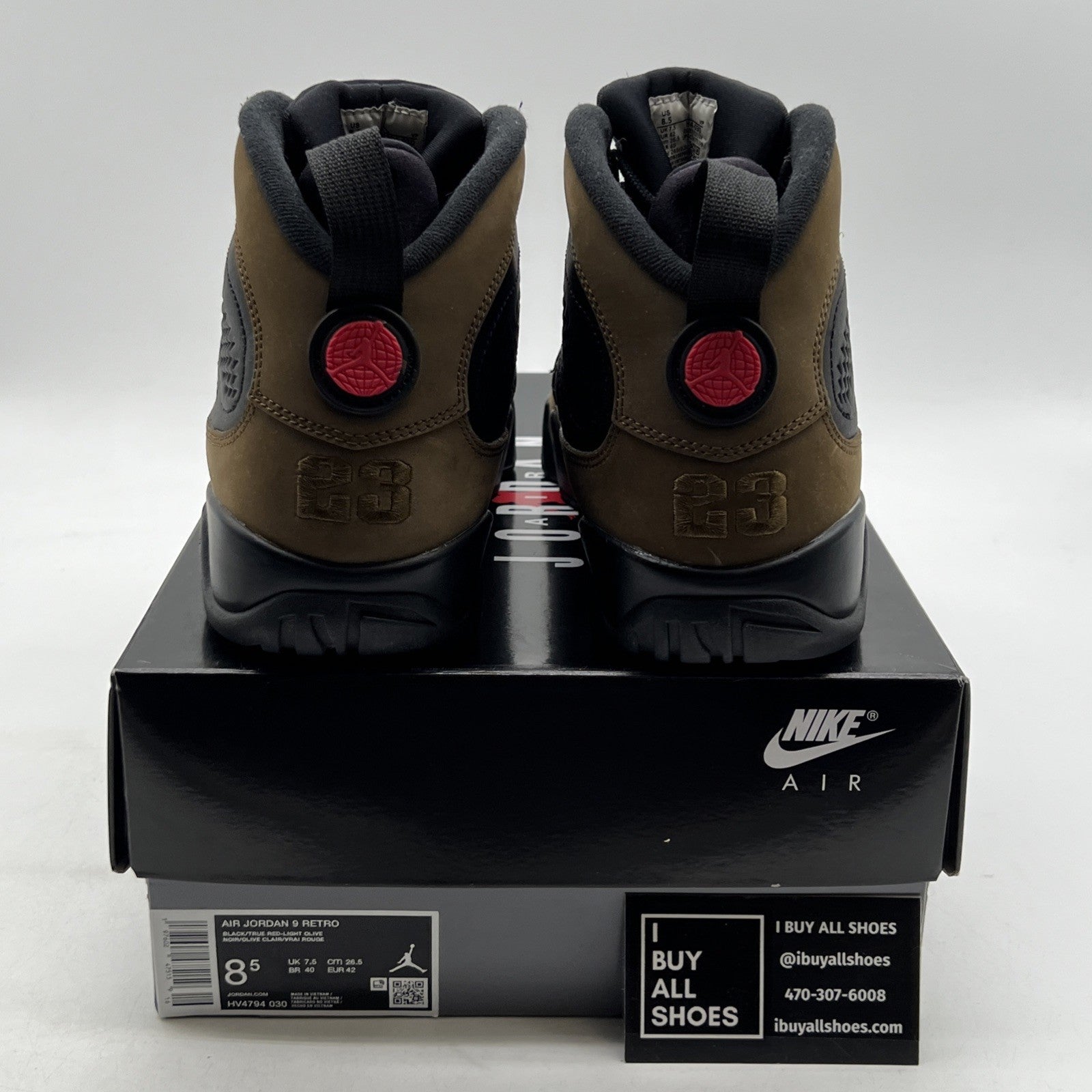 Size 8.5 - Air Jordan 9 Retro 2024 Olive (HV4794-030)