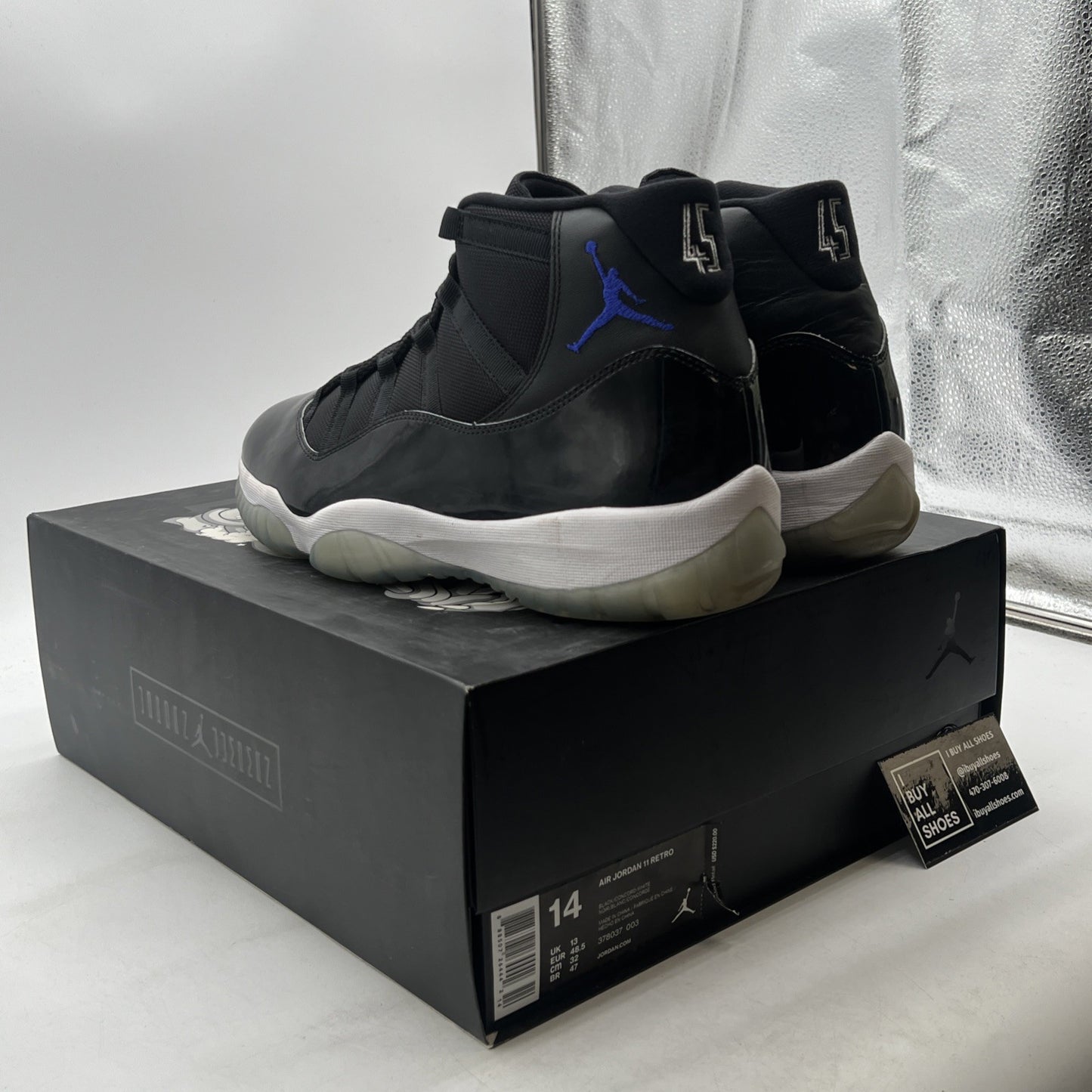 Size 14 - Air Jordan 11 Retro High Space Jam (378037-003)
