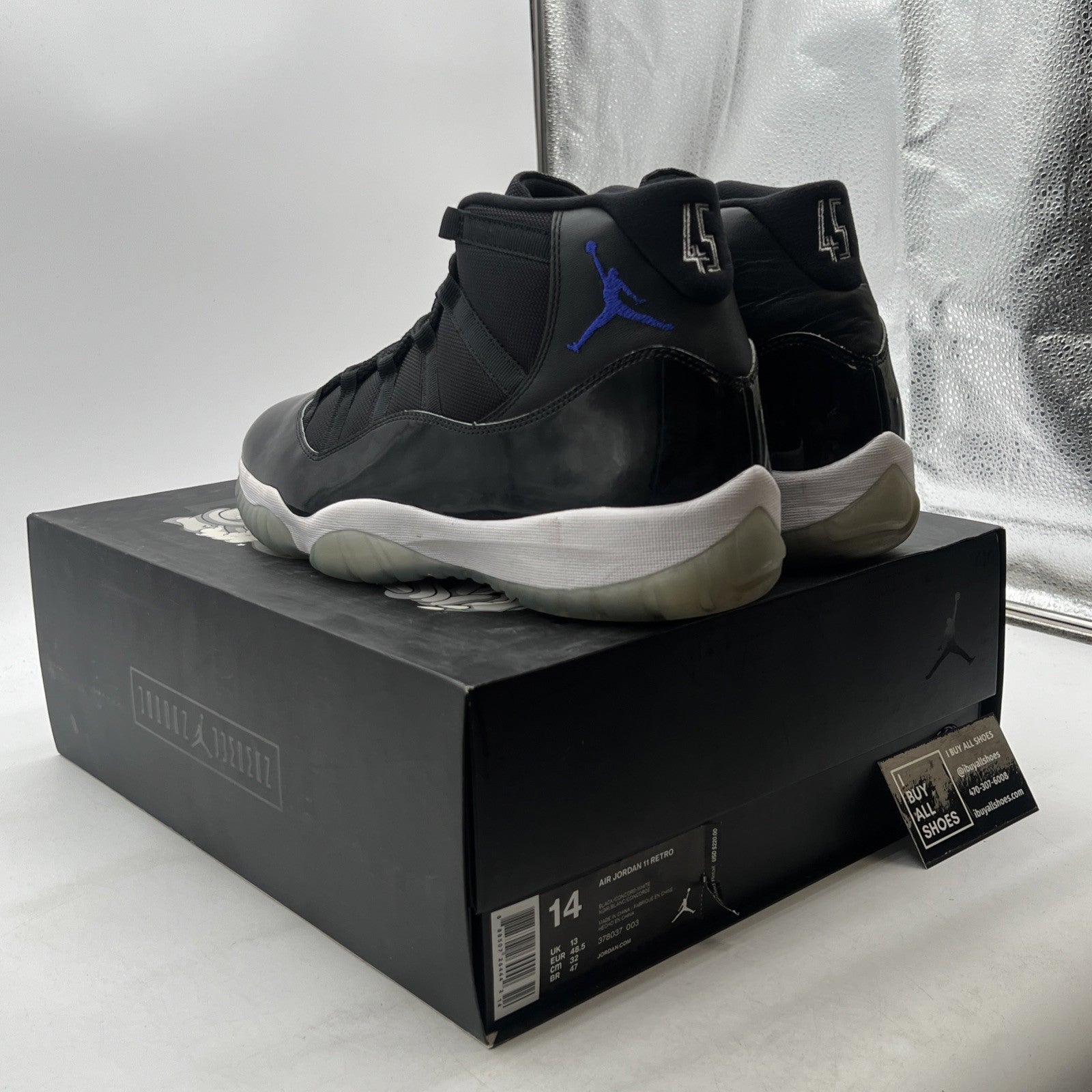 Size 14 - Air Jordan 11 Retro High Space Jam (378037-003)