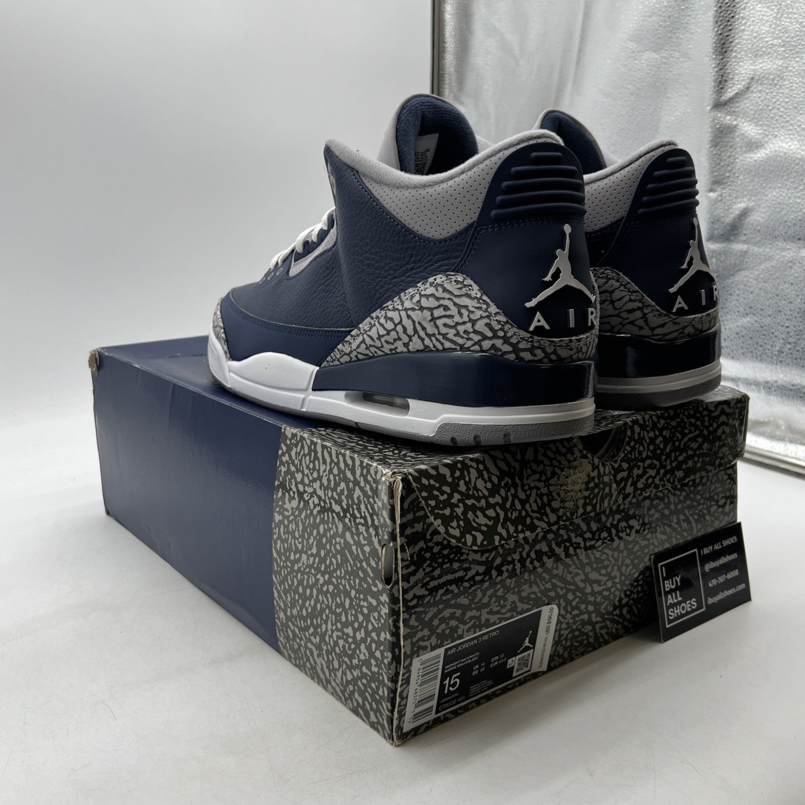 Size 15 - Air Jordan 3 Retro Blue (CT8532-401)