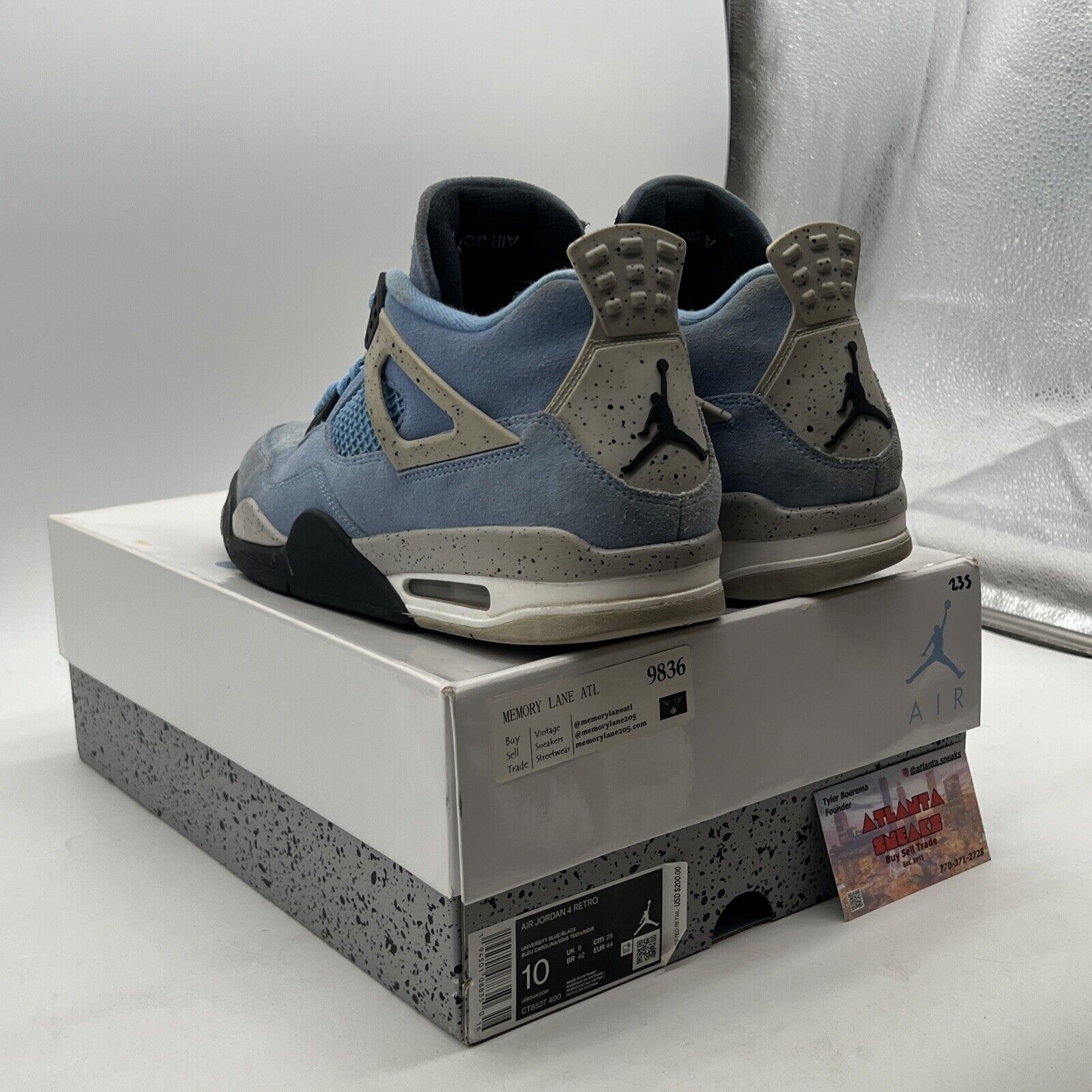 Size 10 - Air Jordan 4 Retro Mid University Blue (CT8527-400)