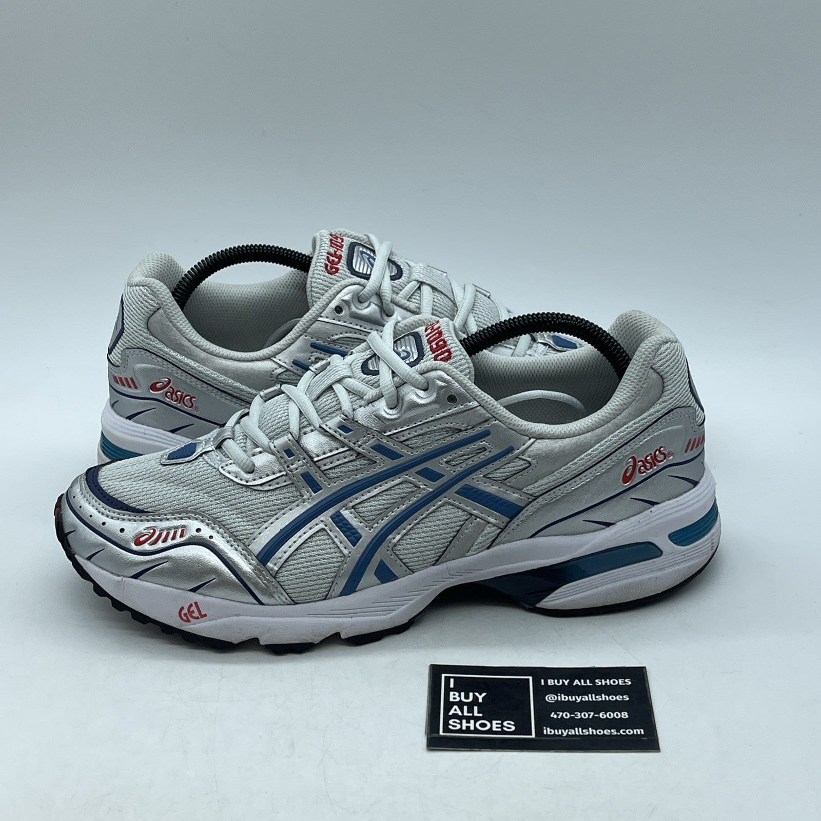 Size 9.5 - ASICS Gel 1090 Pure Silver Teal (1201A484)
