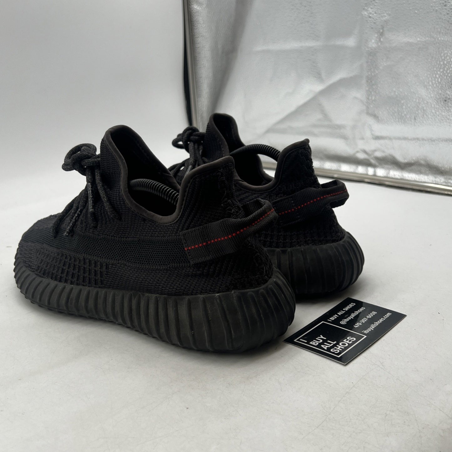 Size 9.5 - adidas Yeezy Boost 350 V2 Low Black Non-Reflective (FU9006)