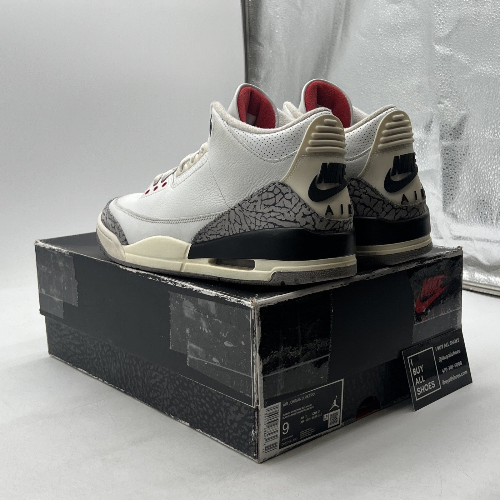 Size 9 - Air Jordan 3 Retro Mid White Cement Reimagined (DN3707-100)