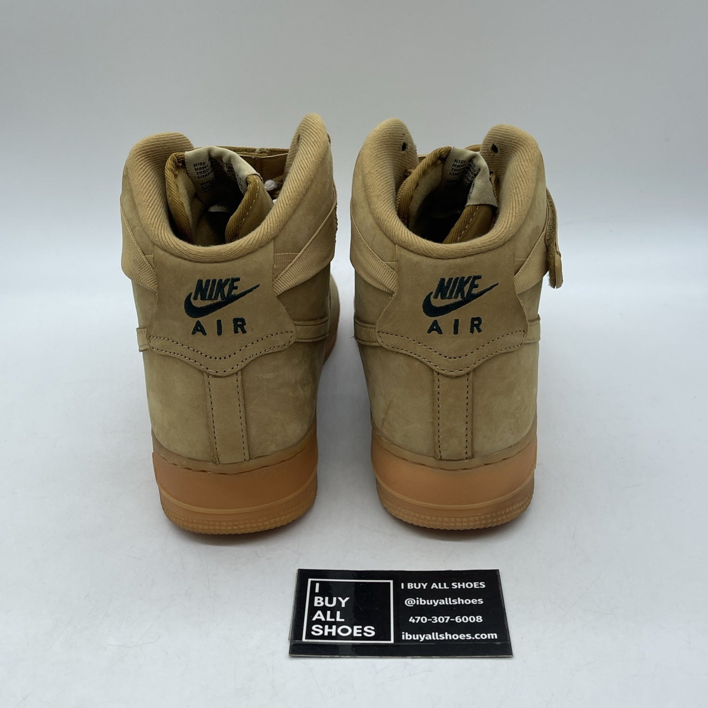 Size 10 - Nike Air Force 1 '07 LV8 WB High Flax Brown Suede (882096-200)