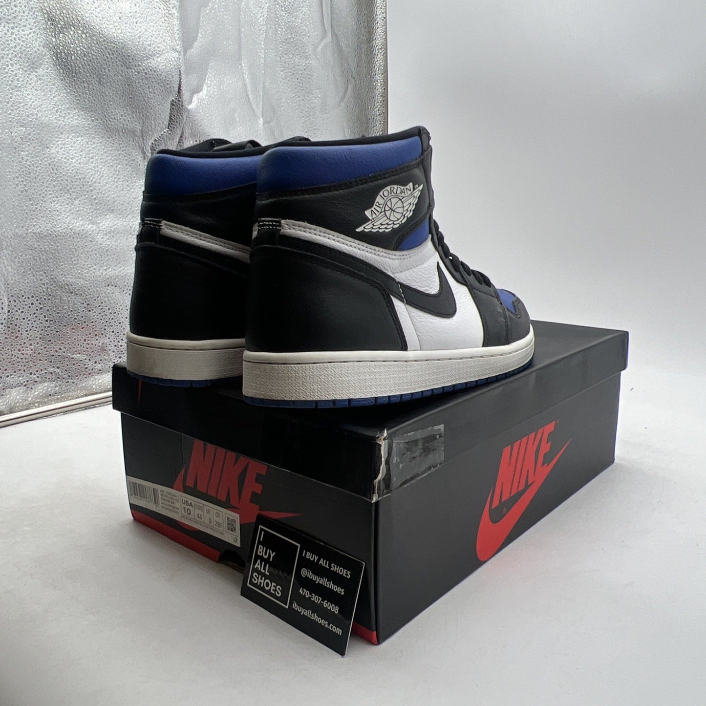 Size 10 - Air Jordan 1 Retro OG High Royal Toe (555088-041)