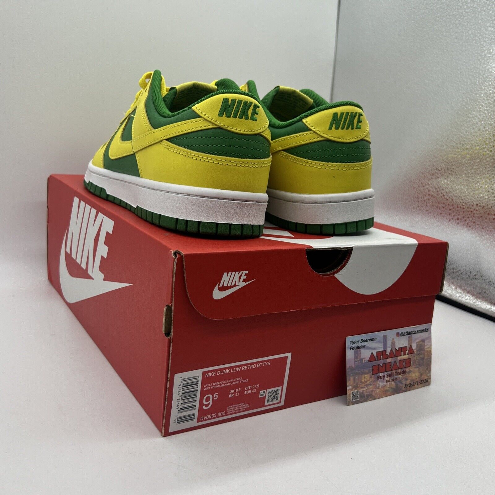 Size 9.5 - Nike Dunk Low Reverse Brazil Brand New Og All