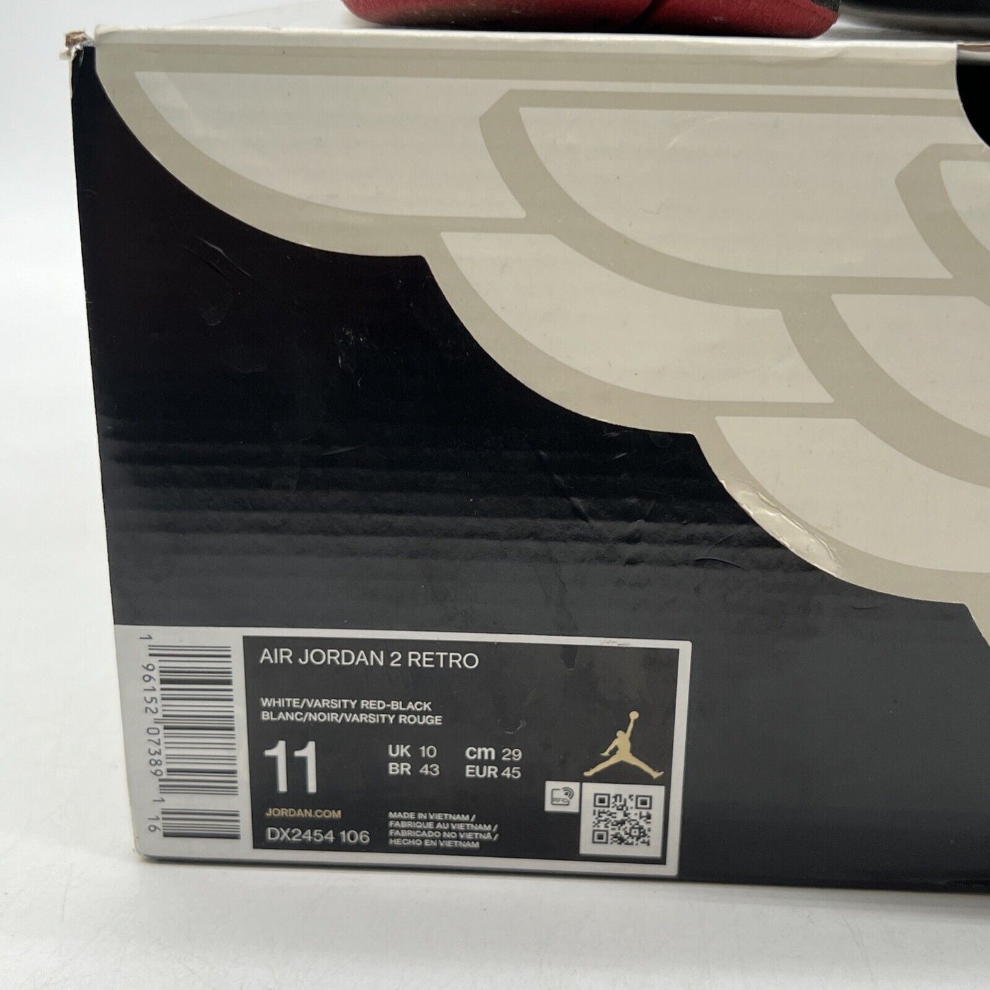 Size 11 - Jordan 2 Retro Mid Chicago White Red Black Leather (DX2454-106)