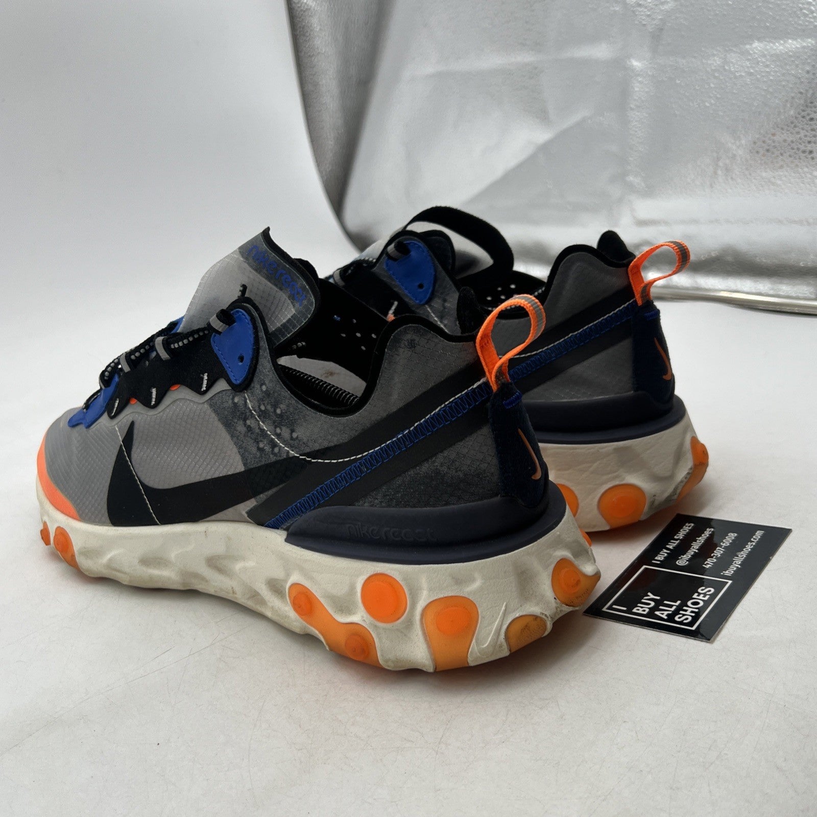Size 13 - Nike React Element 87 Total Orange (AQ1090-004)