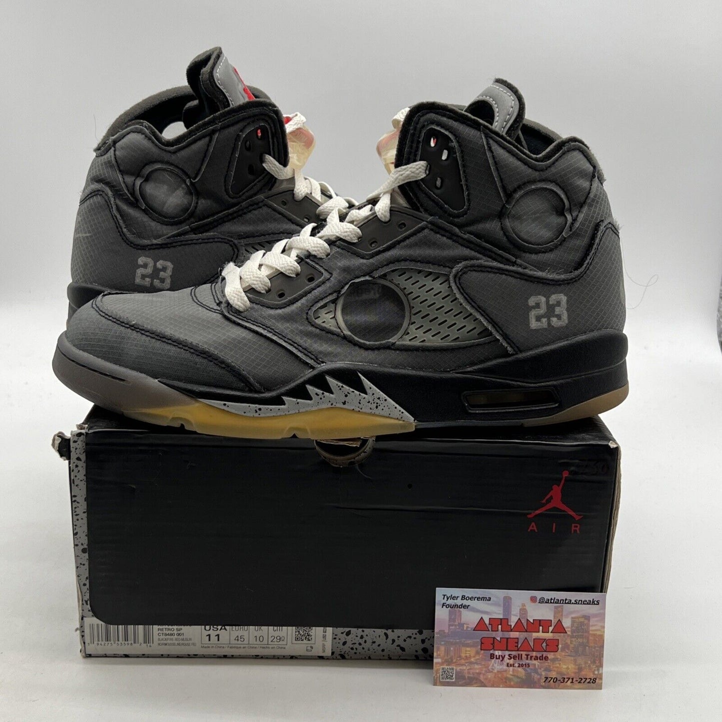 Size 11 - Air Jordan 5 Retro SP x Off-White Mid Muslin (CT8480-001)