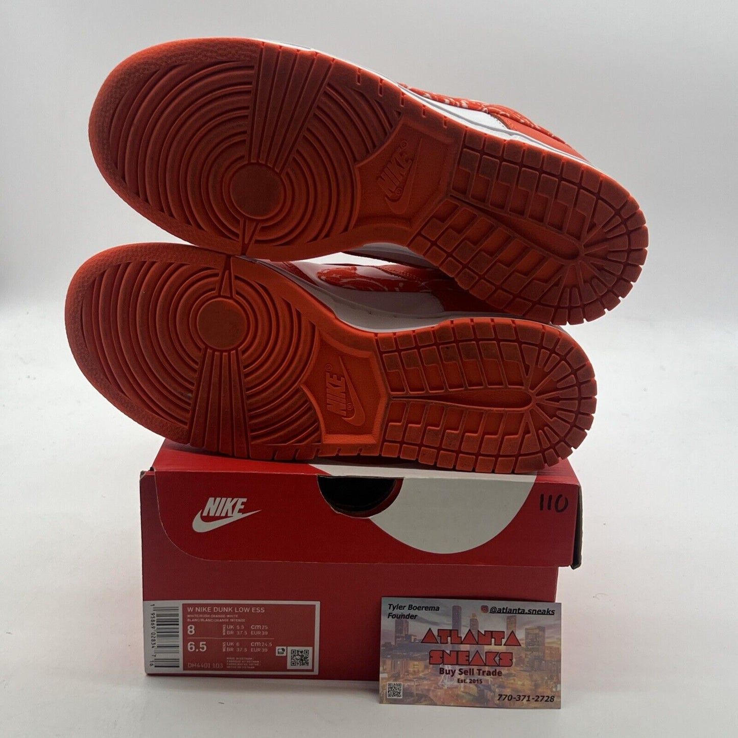 Size 8 - Nike Dunk Low Orange Paisley W (DH4401-103)