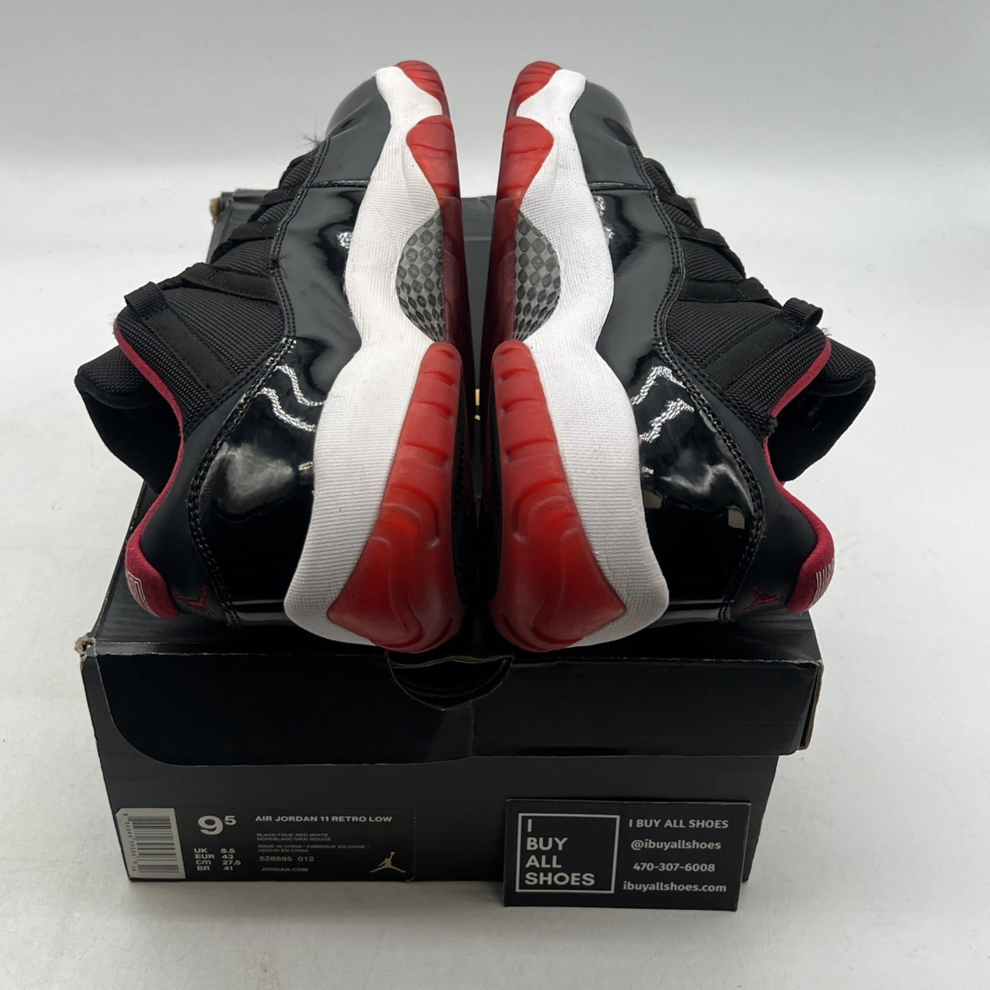Size 9.5 - Air Jordan 11 Retro 2015 Low Bred (528895-012)