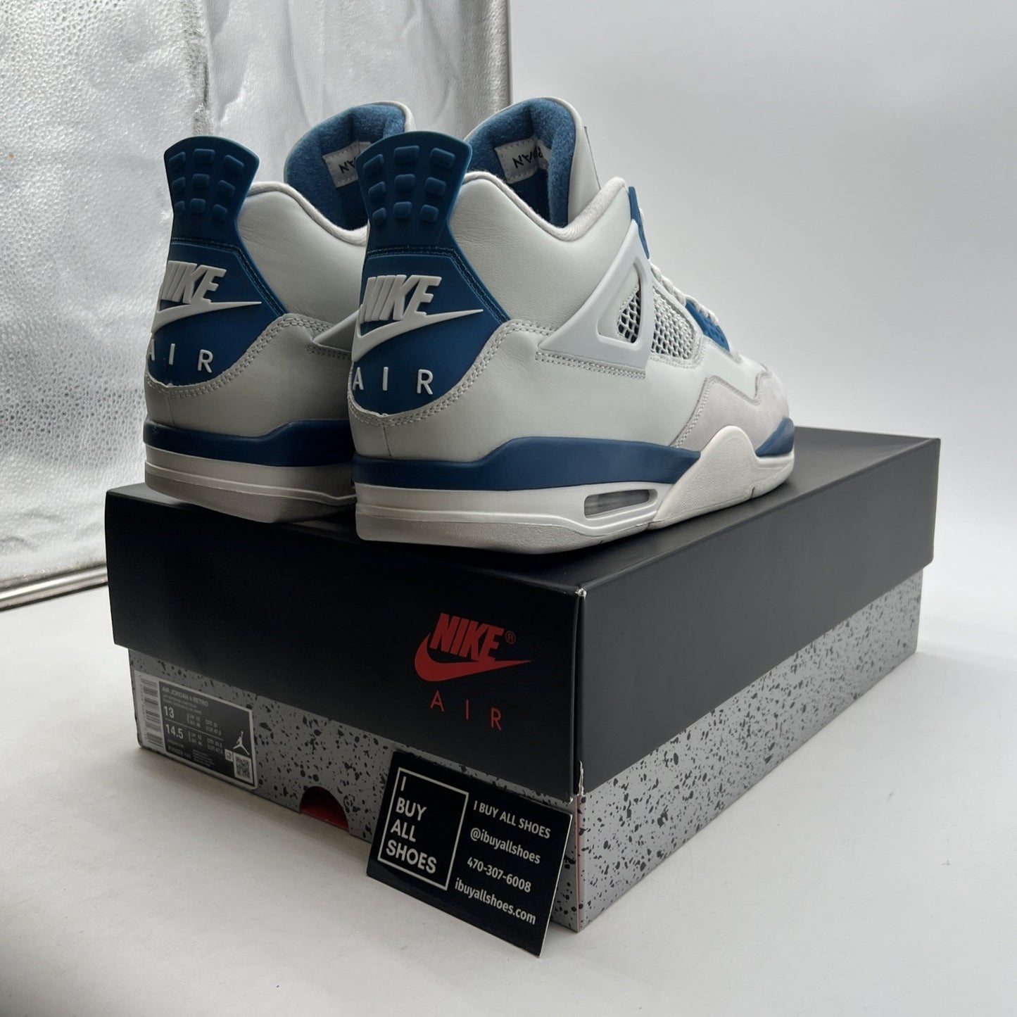 Size 13 - Air Jordan 4 Retro 2024 Military Blue (FV5029-141)