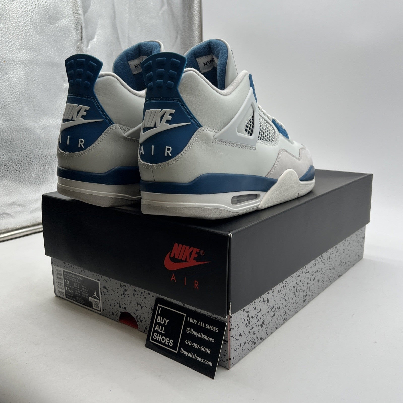 Size 13 - Air Jordan 4 Retro 2024 Military Blue (FV5029-141)