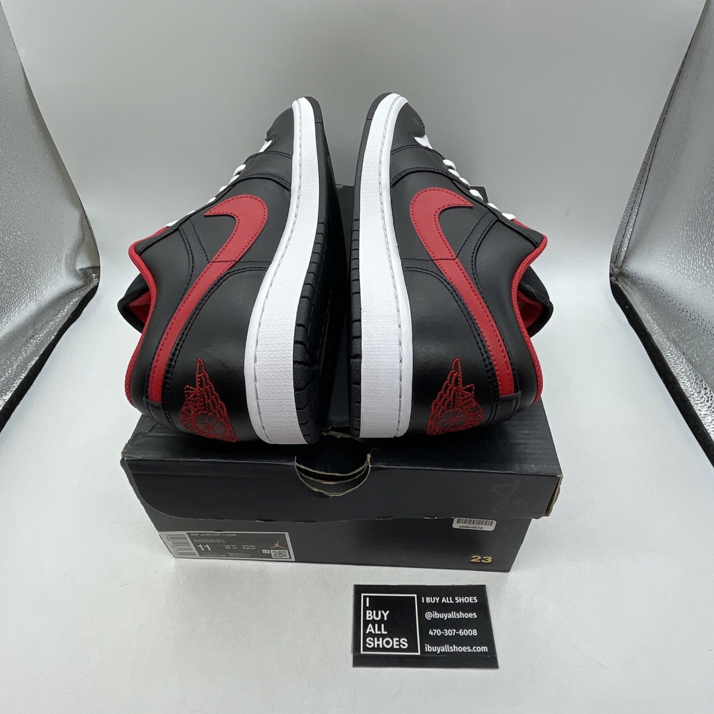 Size 11 - Air Jordan 1 Low White Toe 2022 (553558-063)