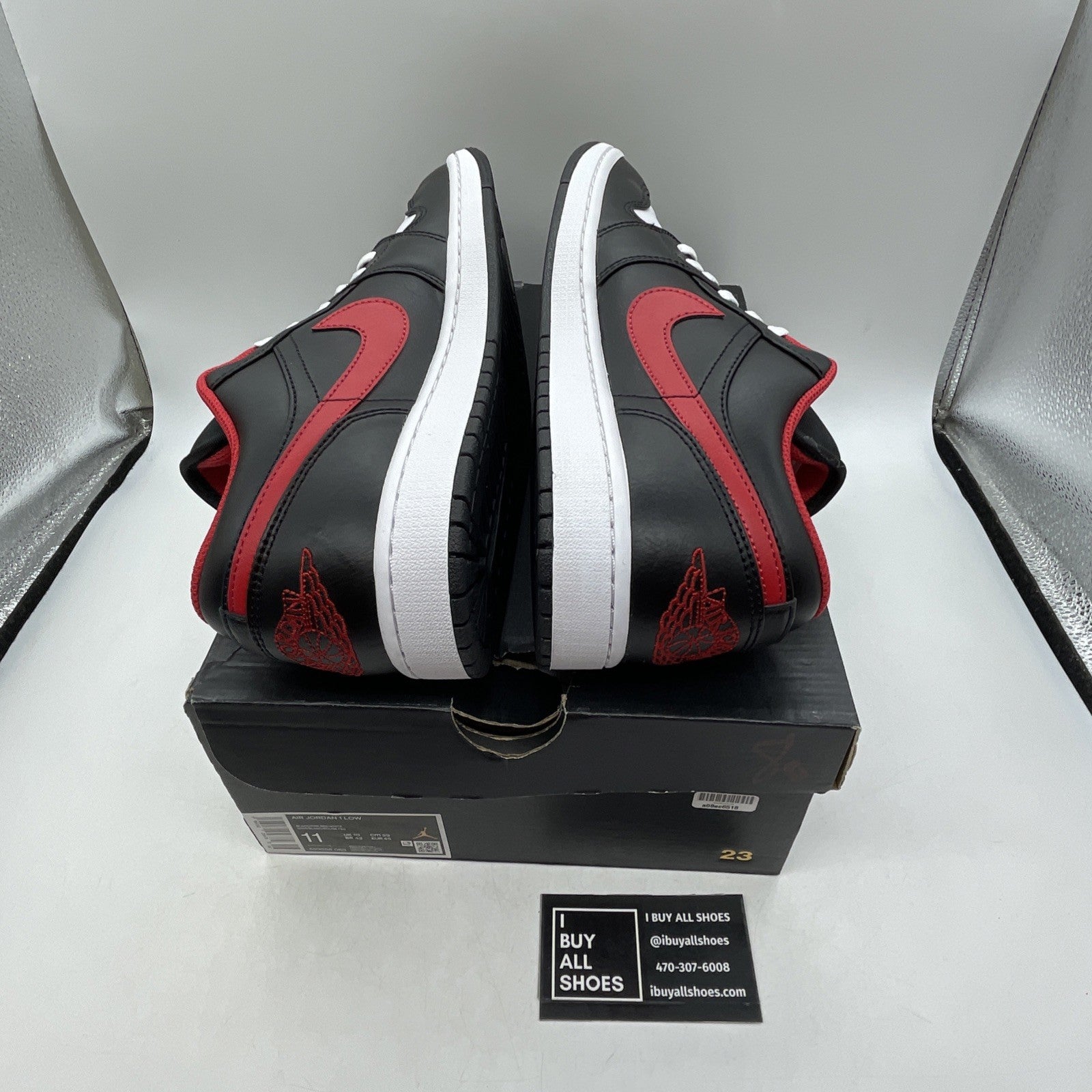 Size 11 - Air Jordan 1 Low White Toe 2022 (553558-063)