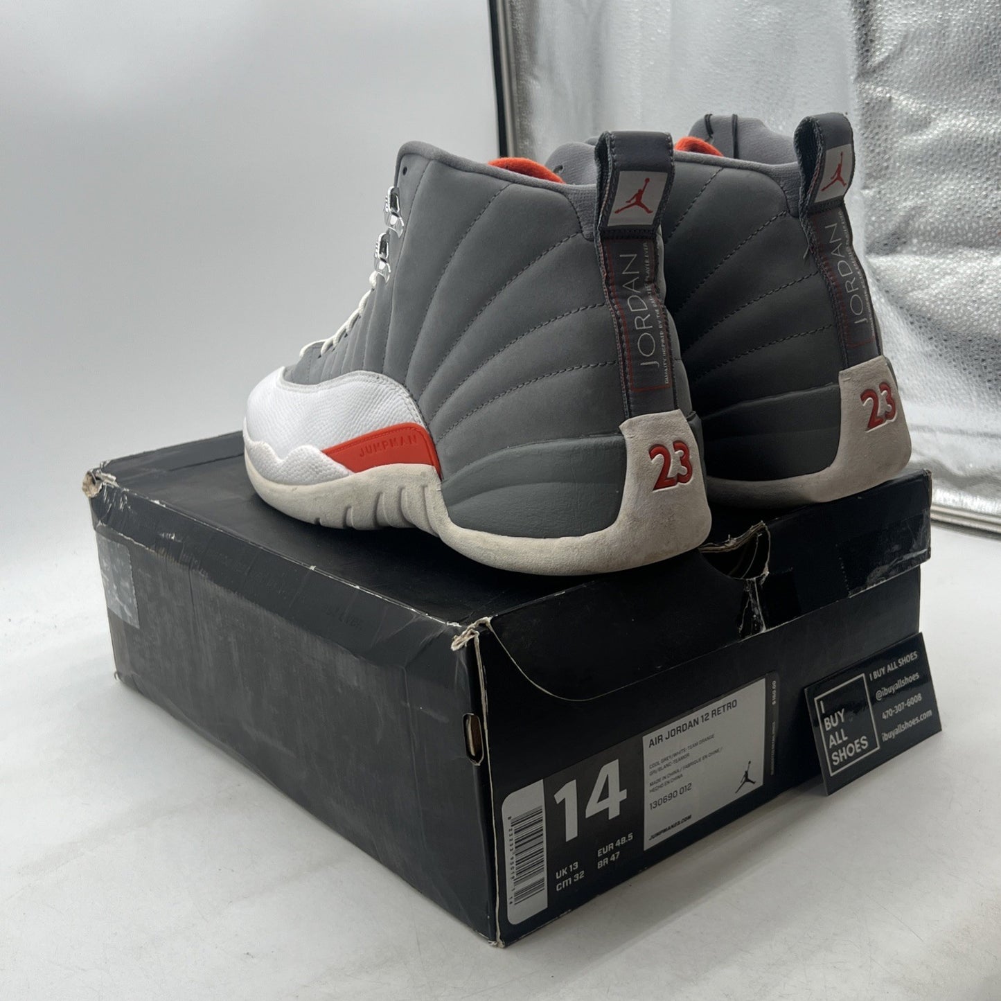 Size 14 - Air Jordan 12 Retro Cool Grey (130690-012)