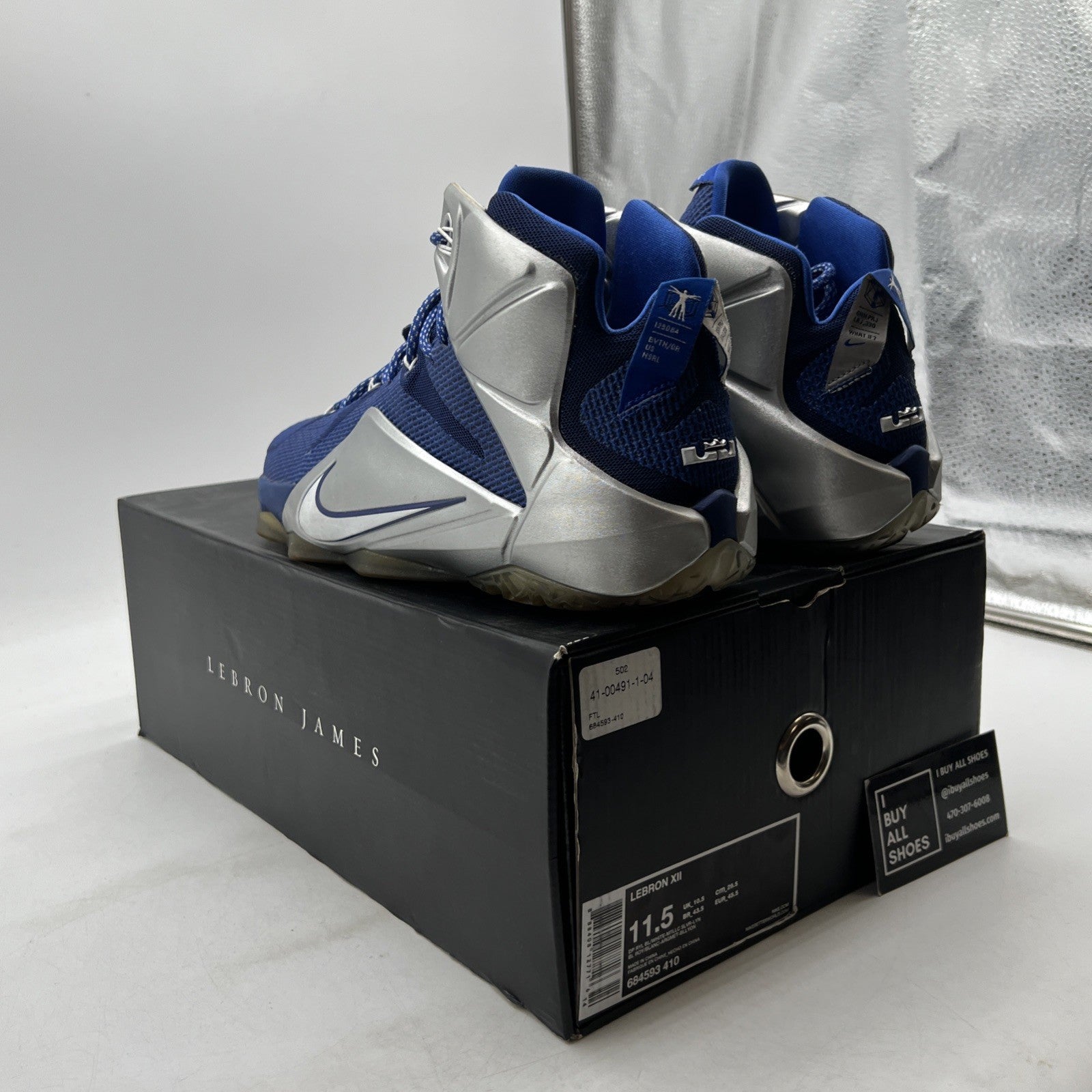 Size 11.5 - Nike LeBron 12 What If? (685593-410)