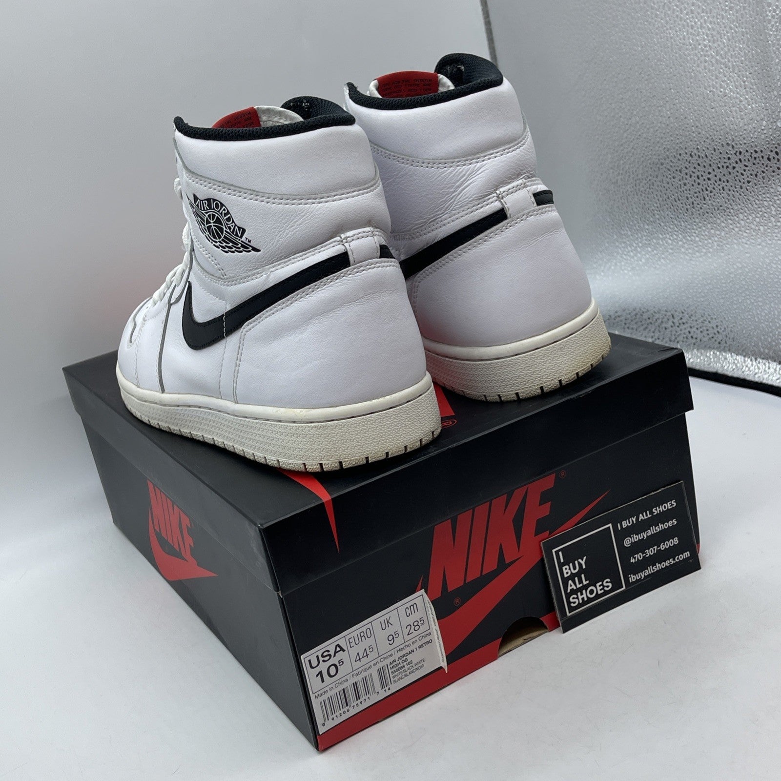 Size 10.5 - Air Jordan 1 Retro OG Premium High Yin Yang Leather (555088-102)