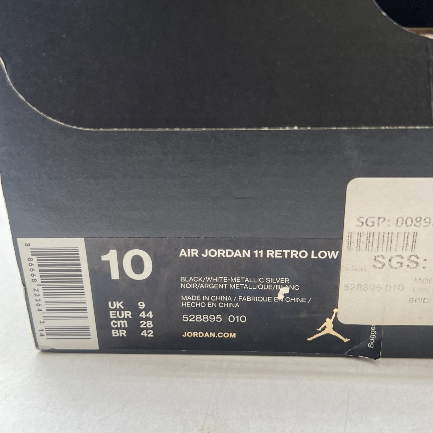 Size 10 - Air Jordan 11 Retro Low Barons (528895-010)