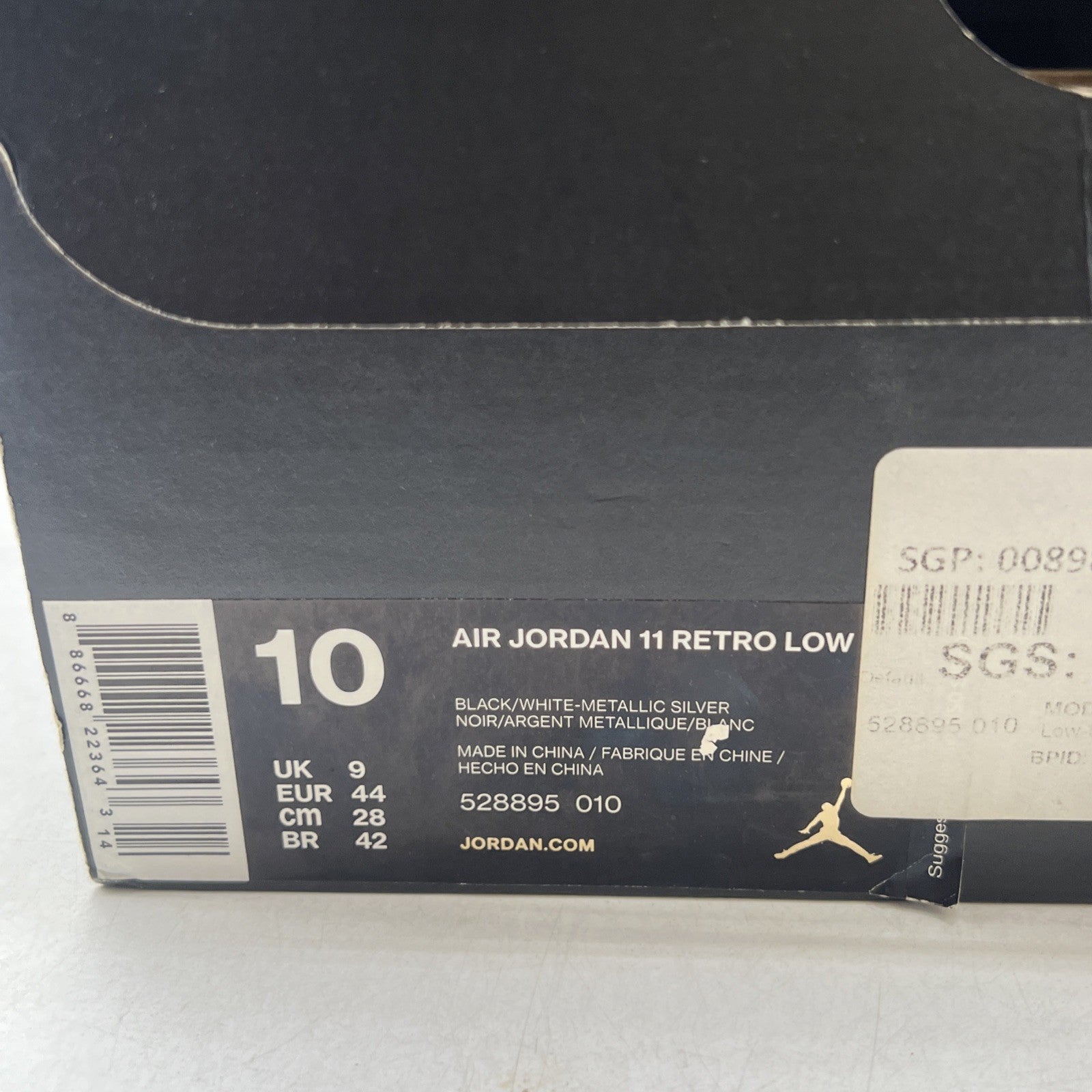 Size 10 - Air Jordan 11 Retro Low Barons (528895-010)