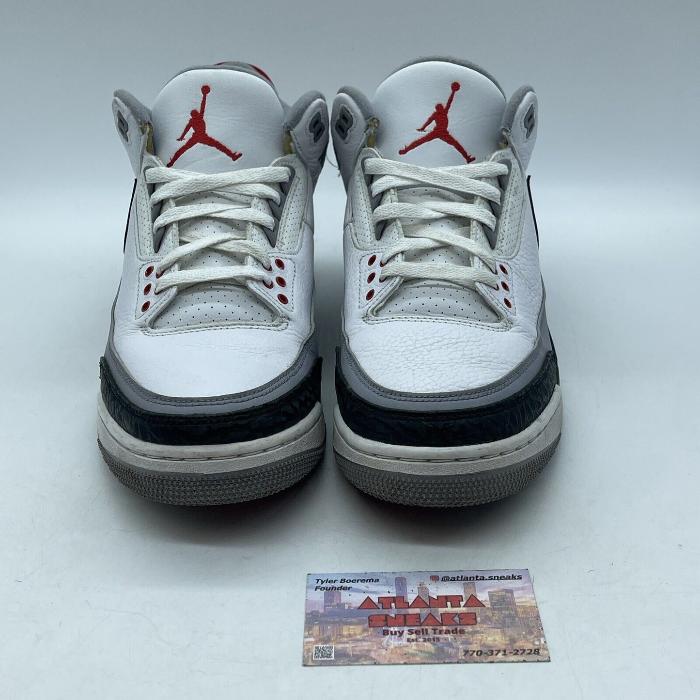 Size 10.5 - Jordan 3 Retro NRG Tinker 2018 Grey White Leather Suede (AQ3835-160)